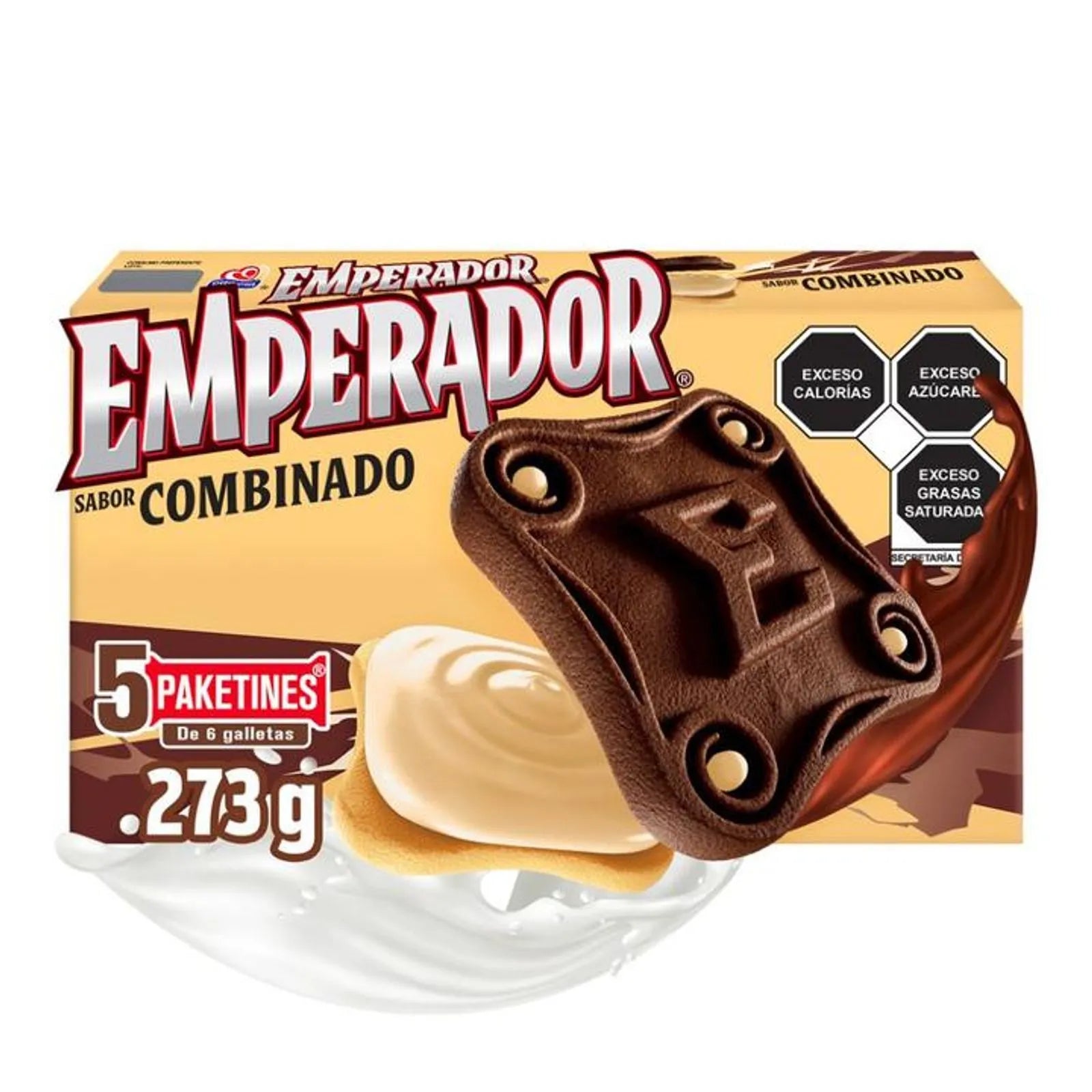 Gamesa Emperador Chocolate and Vanilla Filled Cookies 10 oz Main image