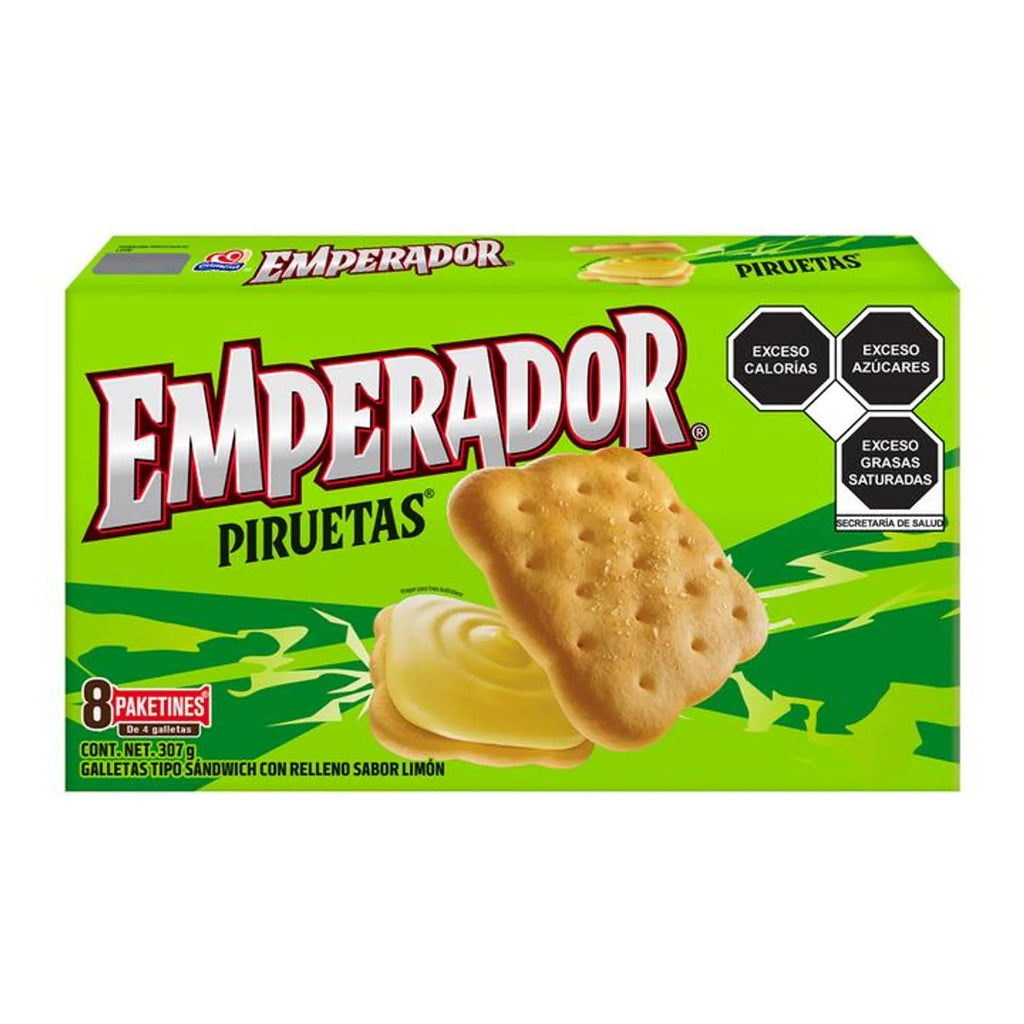 Gamesa Emperador Piruetas Lemon Filled Cookies 11 oz