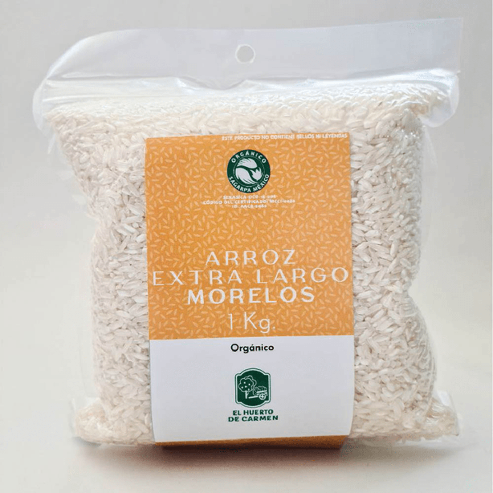 El Huerto de Carmen Organic Extra Long Rice Morelos - 2.2 lbs Main image