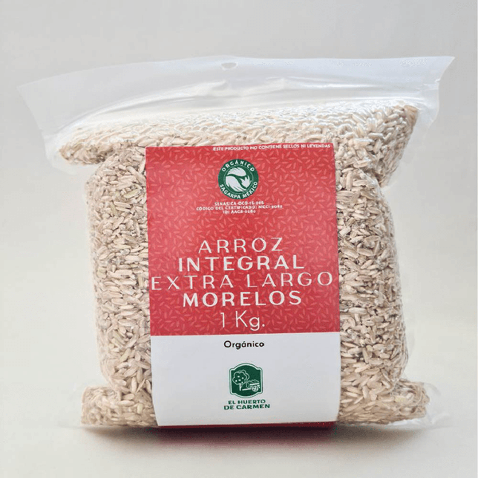El Huerto de Carmen Organic Extra Long Brown Rice Morelos - 2.2 lbs Main image