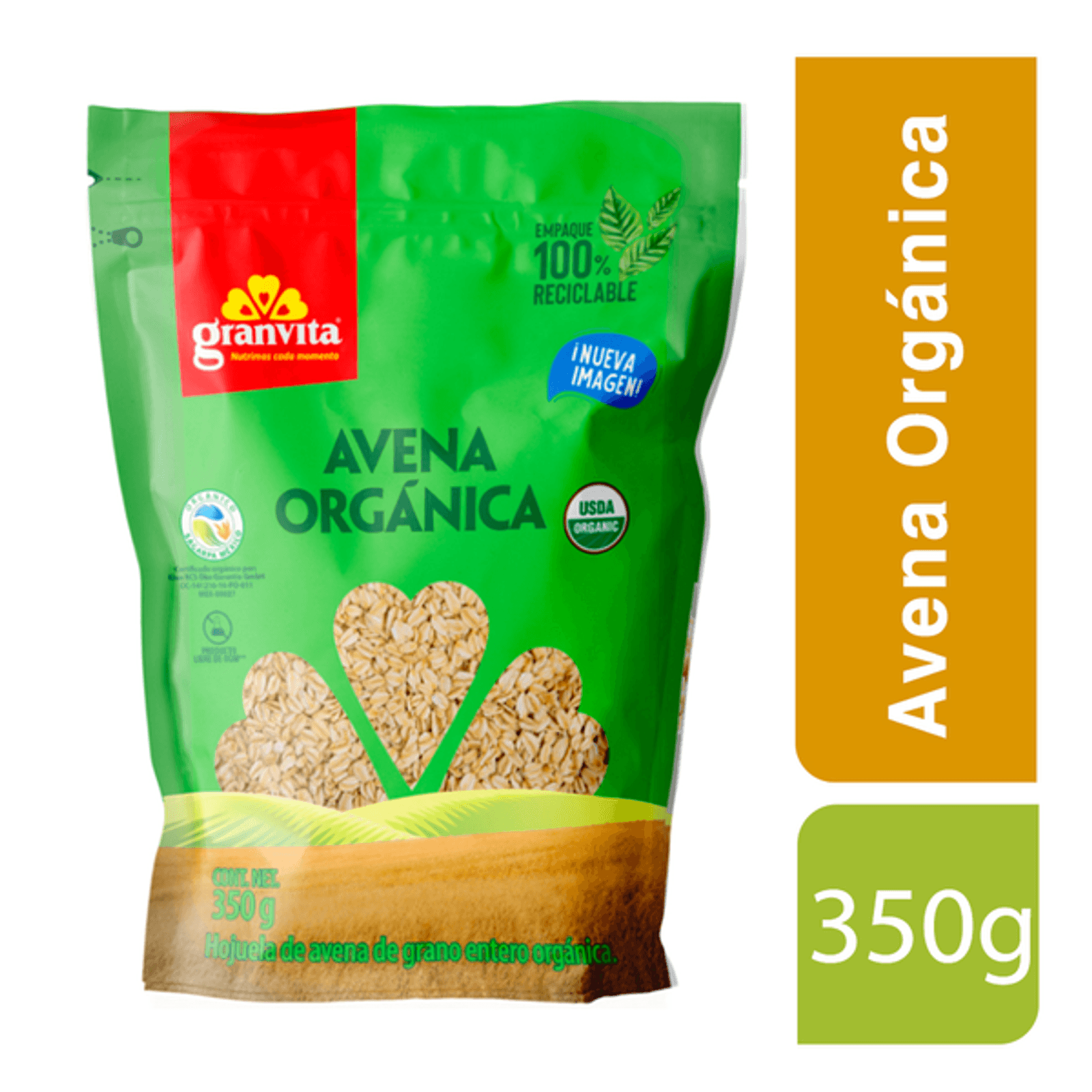 Granvita Organic Oats 12 oz Main image