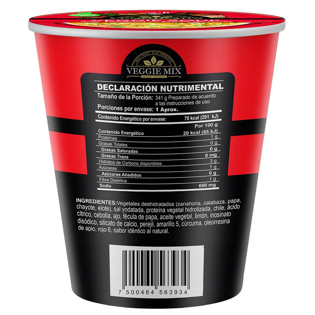 Veggie Mix Instant Vegetable Soup Piquín Lemon Flavor 1 oz
