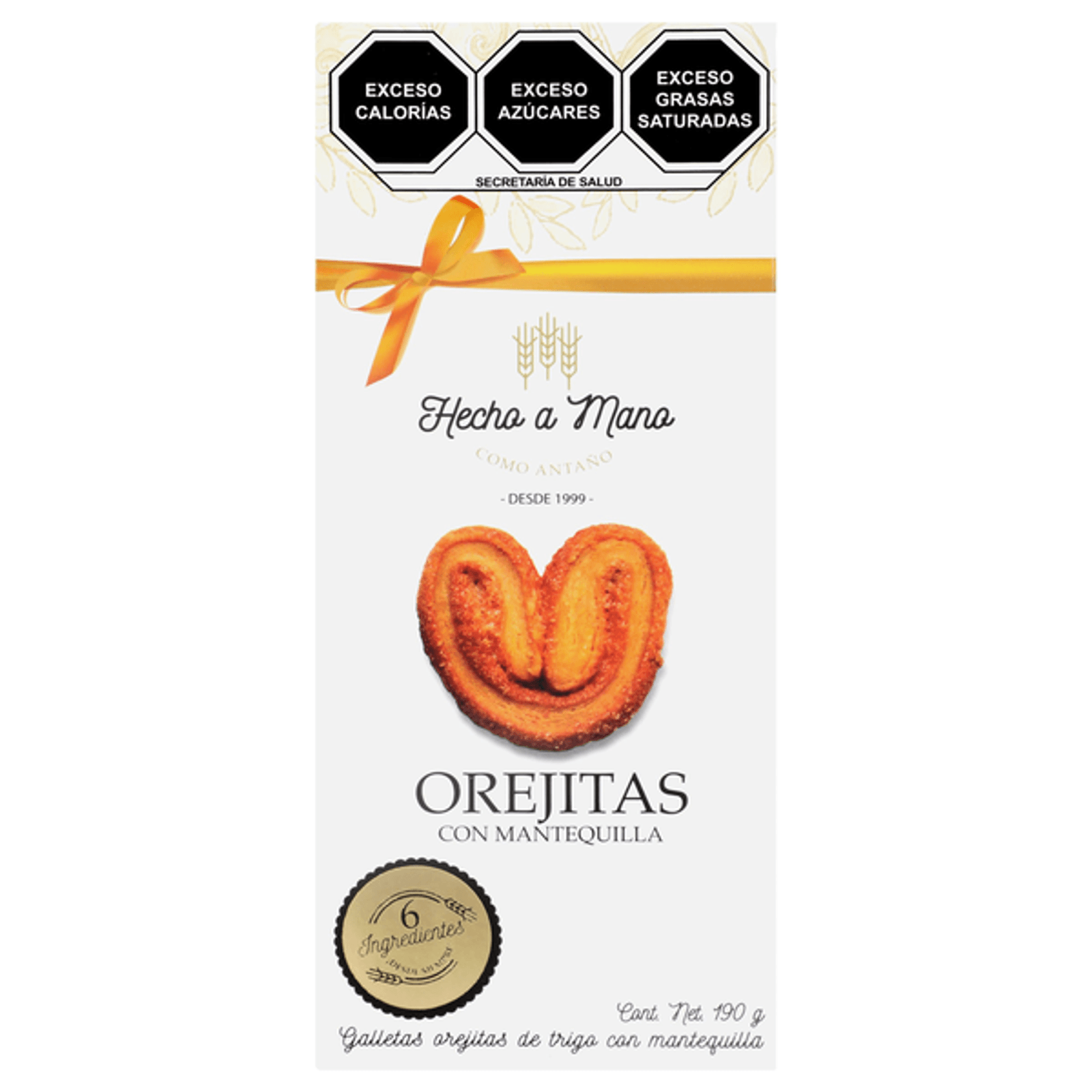 Hecho a Mano Butter Palmiers Cookies 7 oz Main image