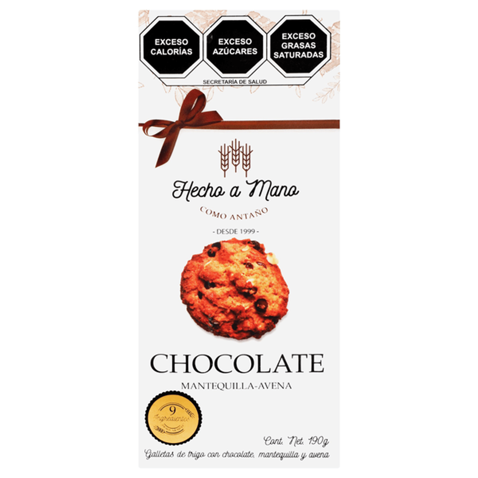 Hecho a Mano Chocolate Butter Oat Cookies 7 oz