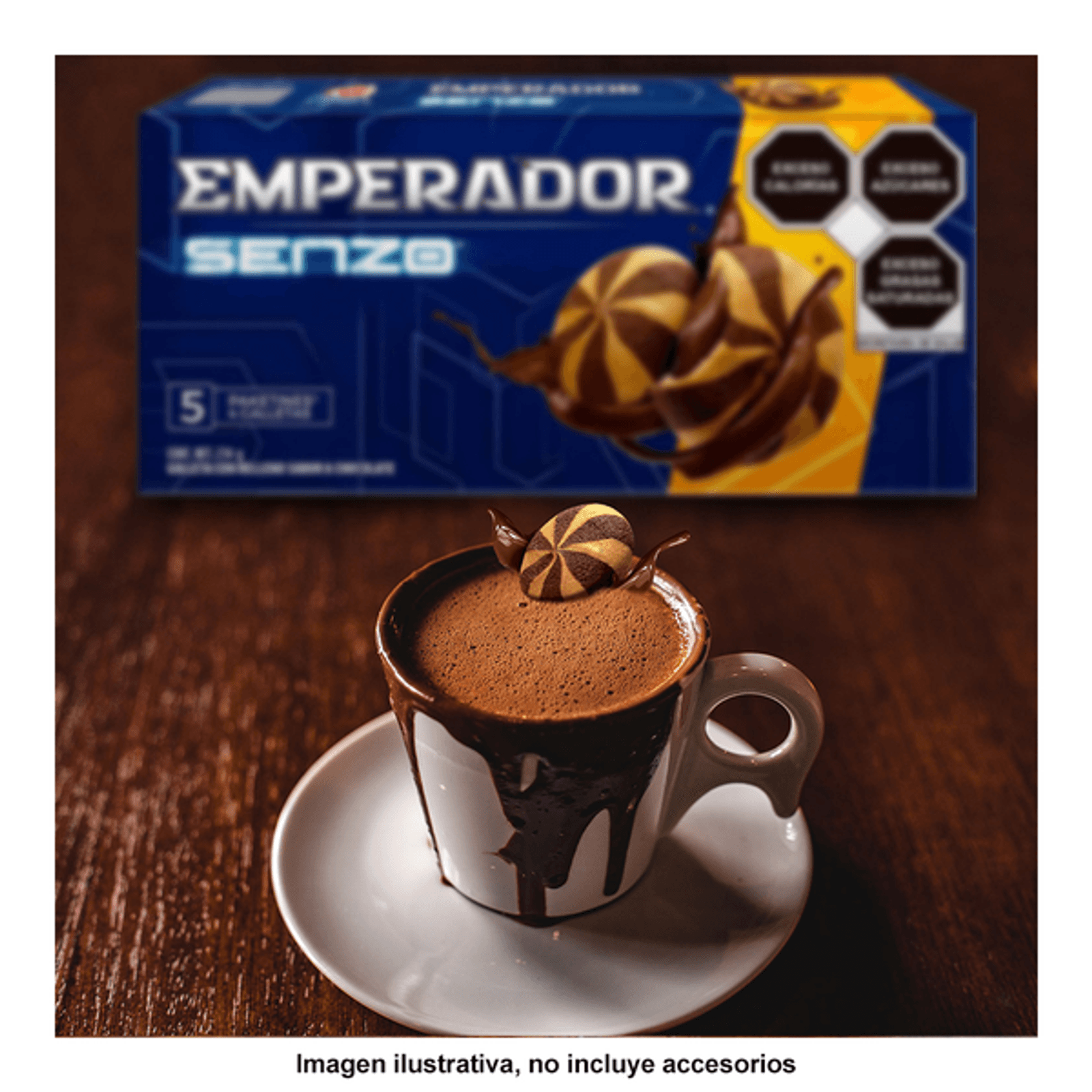 Emperador Senzo Chocolate Filled Cookies - 8 oz