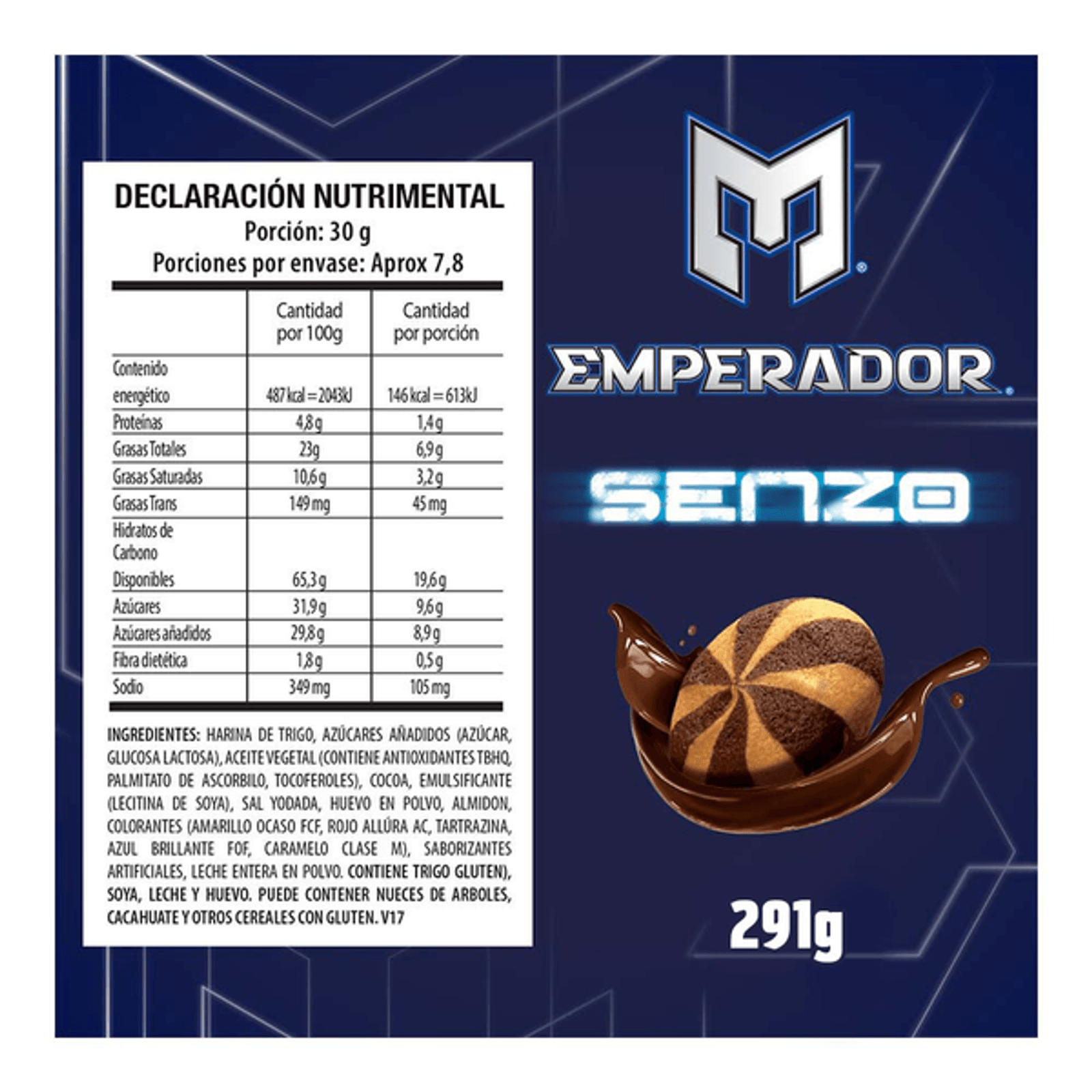 Emperador Senzo Chocolate Filled Cookies - 8 oz