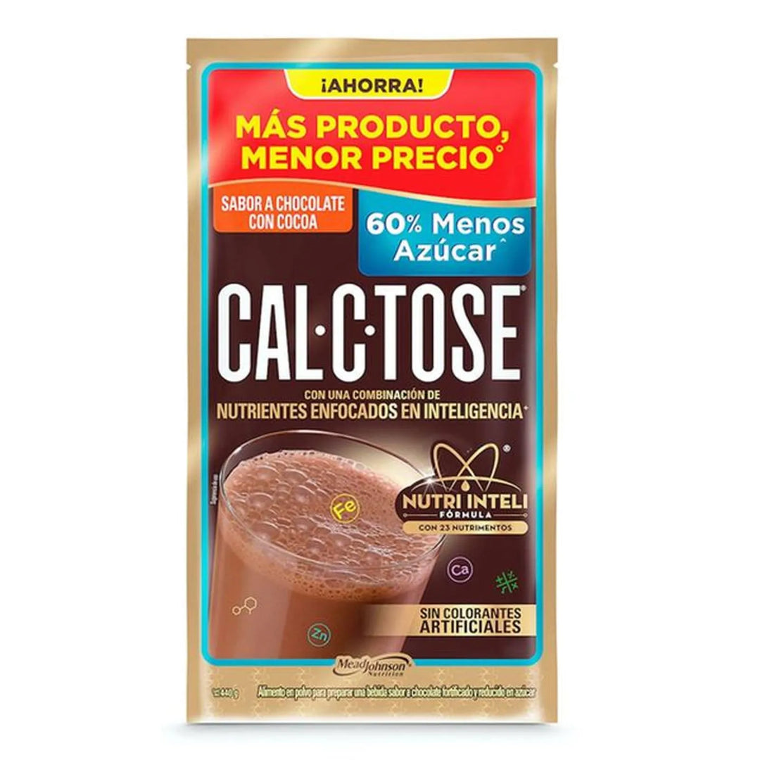 Cal C Tose 60% Less Sugar Chocolate Powder 15 oz