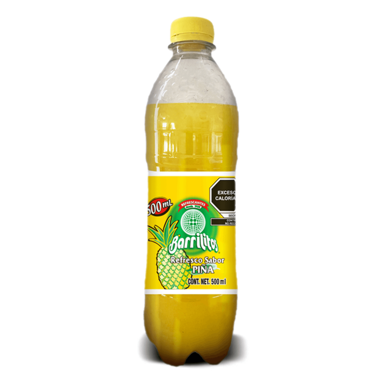 Barrilito Pineapple Flavor Soda, 17 oz
