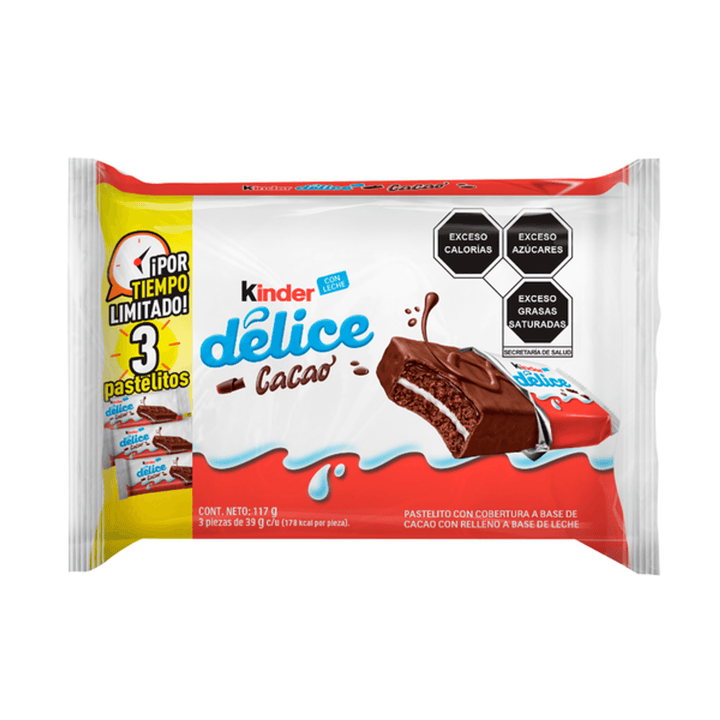 Kinder Delice Cocoa Covered Cake 4 oz