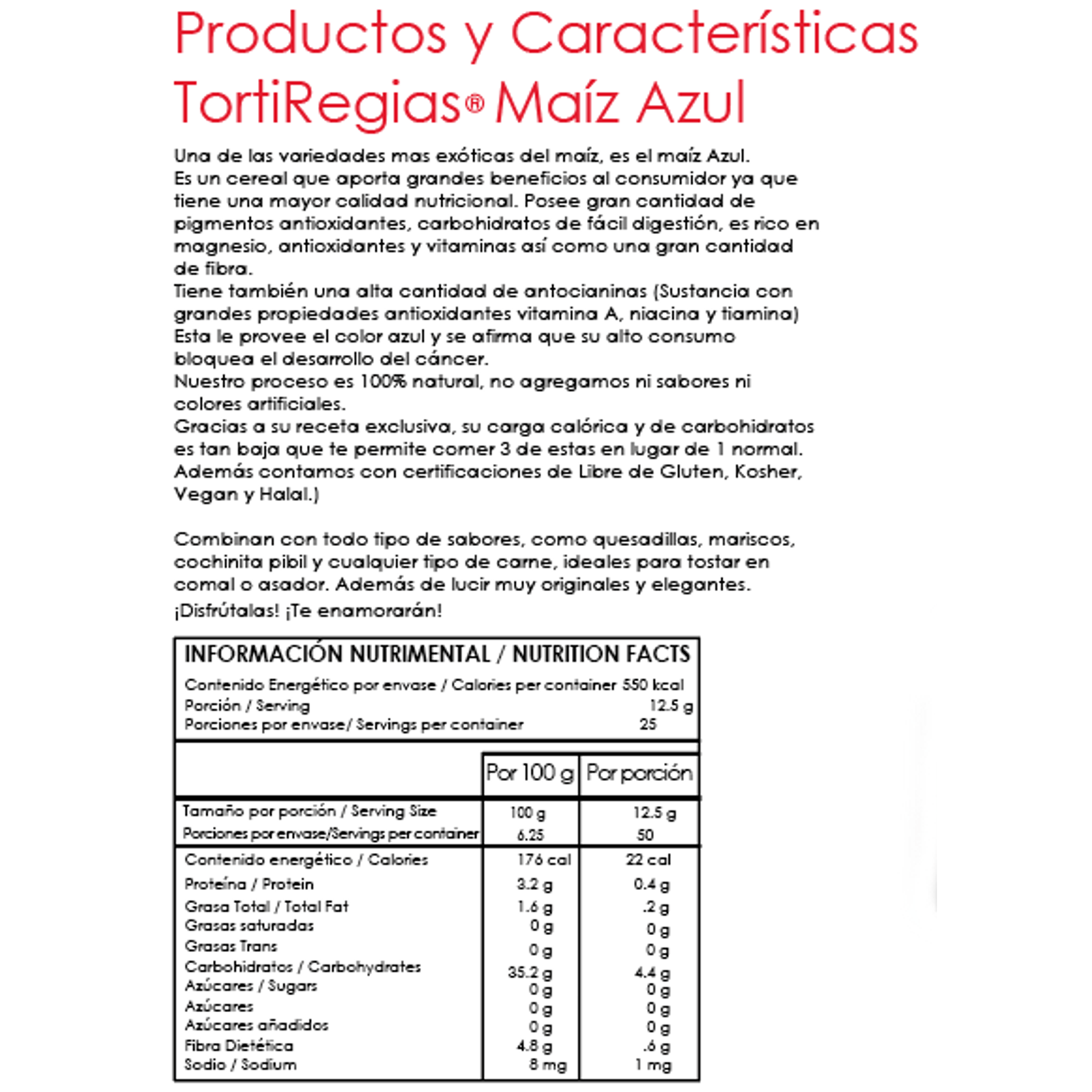 TortiRegias Delgaditas Blue Toasted Tortillas, 25 Pieces Secondary image