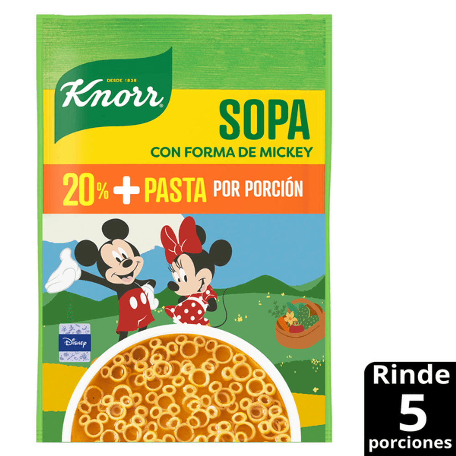 Knorr Mickey Mouse Shape Vermicelli Soup, 4 oz Main image