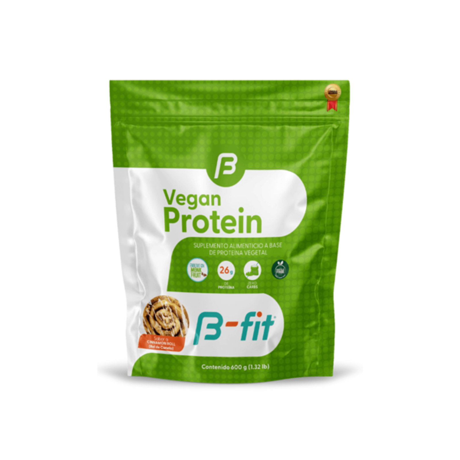 B-FIT Vegan Protein Cinnamon Roll Flavor, 21 oz Main image