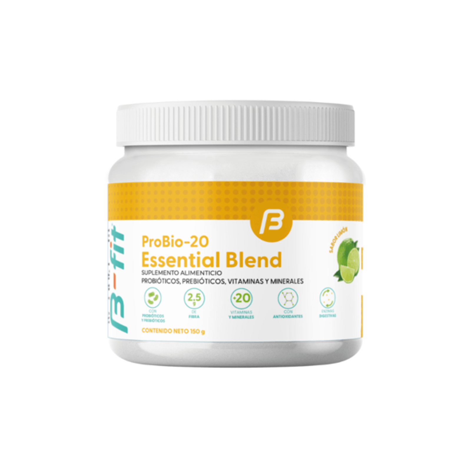 B-FIT Probio-20 Probiotics & Prebiotics Lemon Flavor, 5 oz