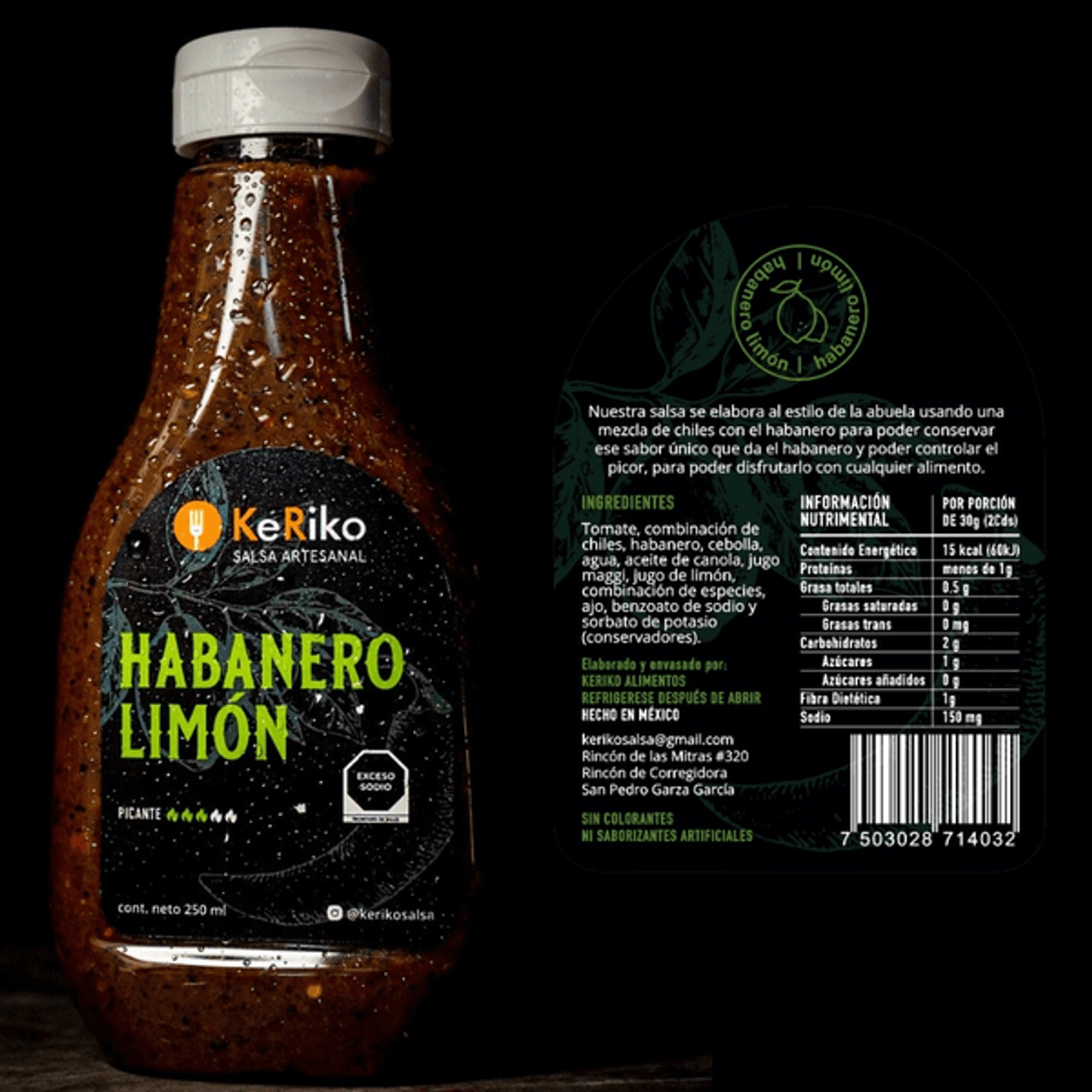 Ke Riko Habanero Lemon Sauce, 9 oz