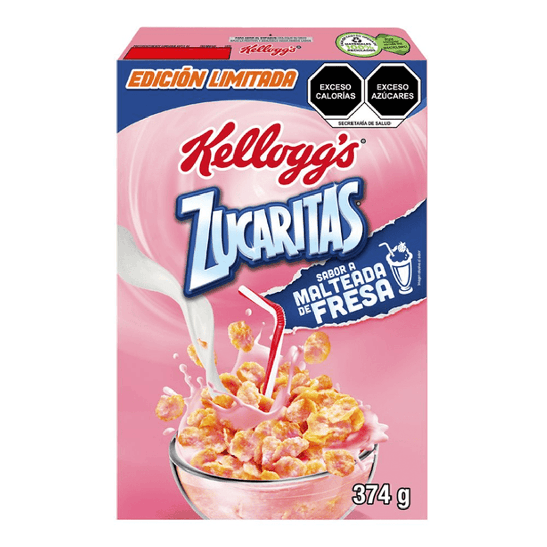 Kelloggs Strawberry Milkshake Cereal 14 oz