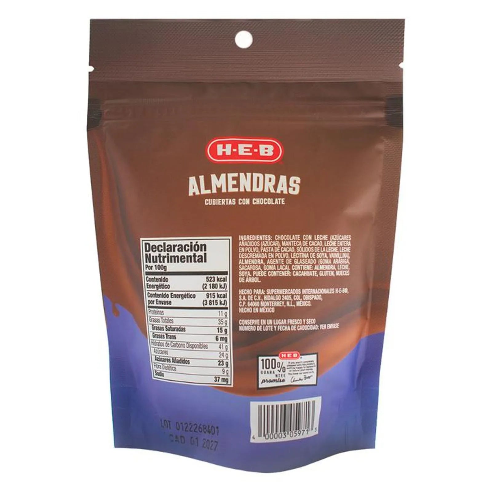 HEB Chocolate Almonds 6 oz