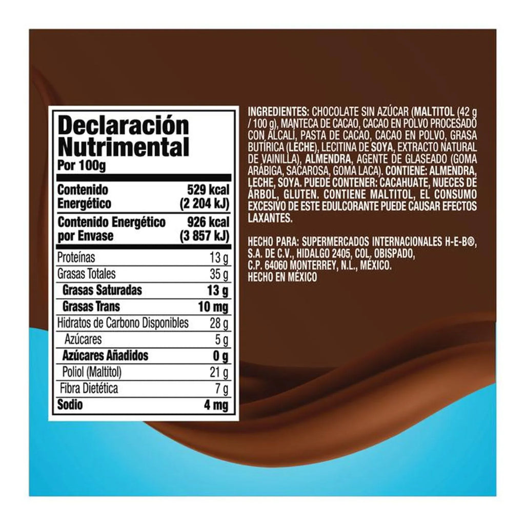 HEB Almonds with Sugar-Free Chocolate Snack 6 oz
