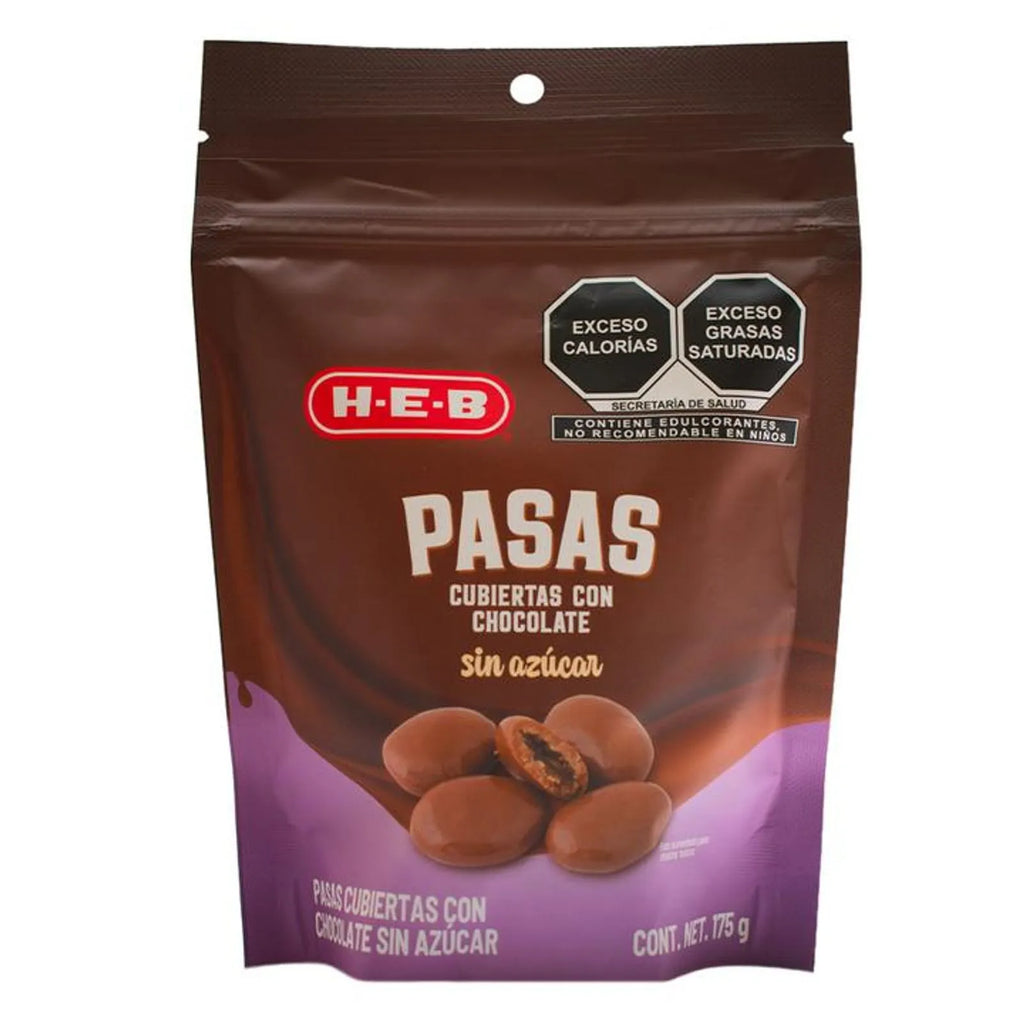 HEB Sugar-Free Chocolate Covered Raisins 6 oz
