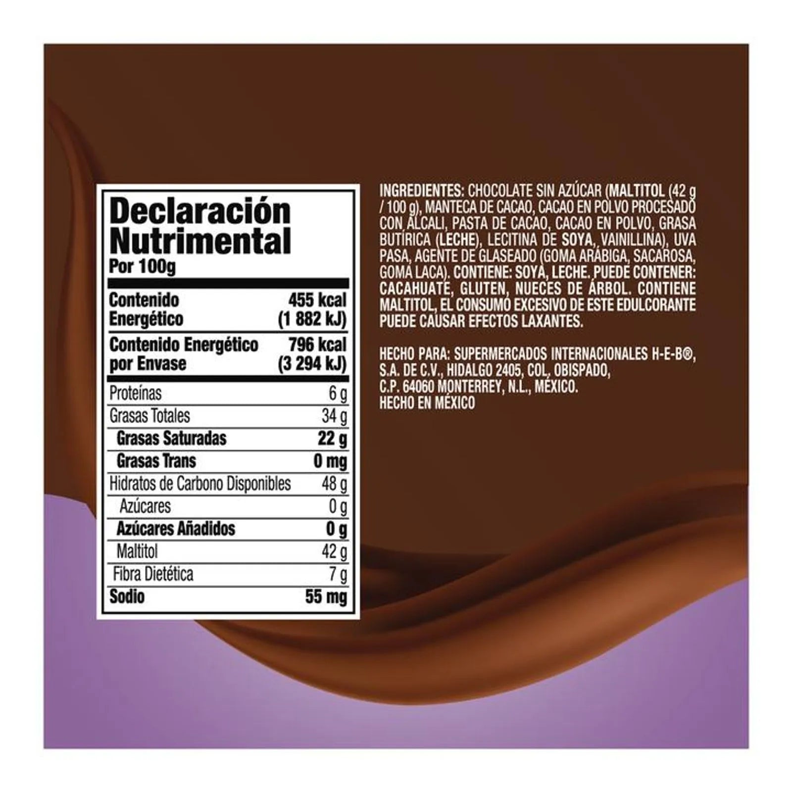 HEB Sugar-Free Chocolate Covered Raisins 6 oz