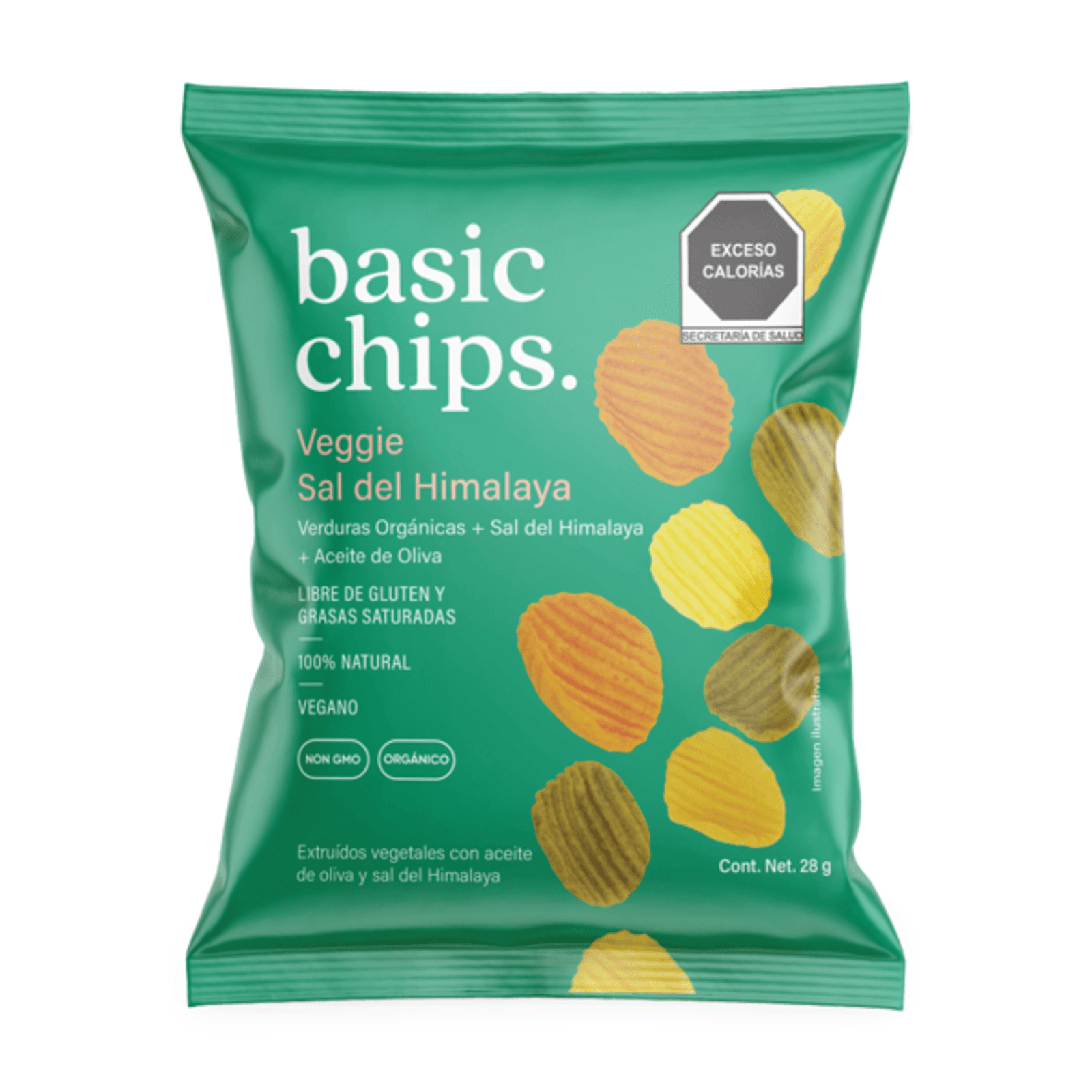Basic Chips Himalayan Salt Olive Oil Veggie Chips 1 oz Main image
