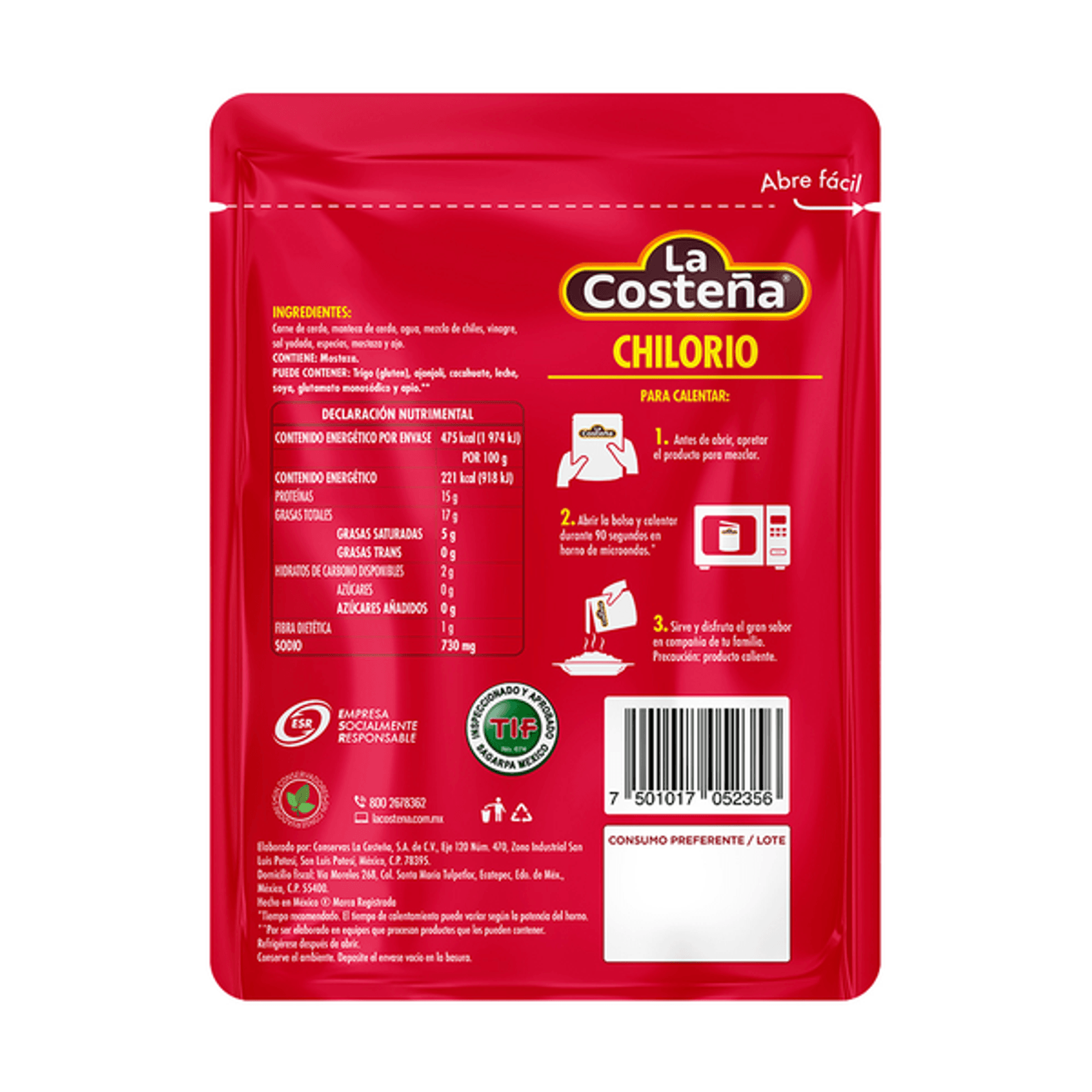 La Costeña Chilorio, 8 oz
