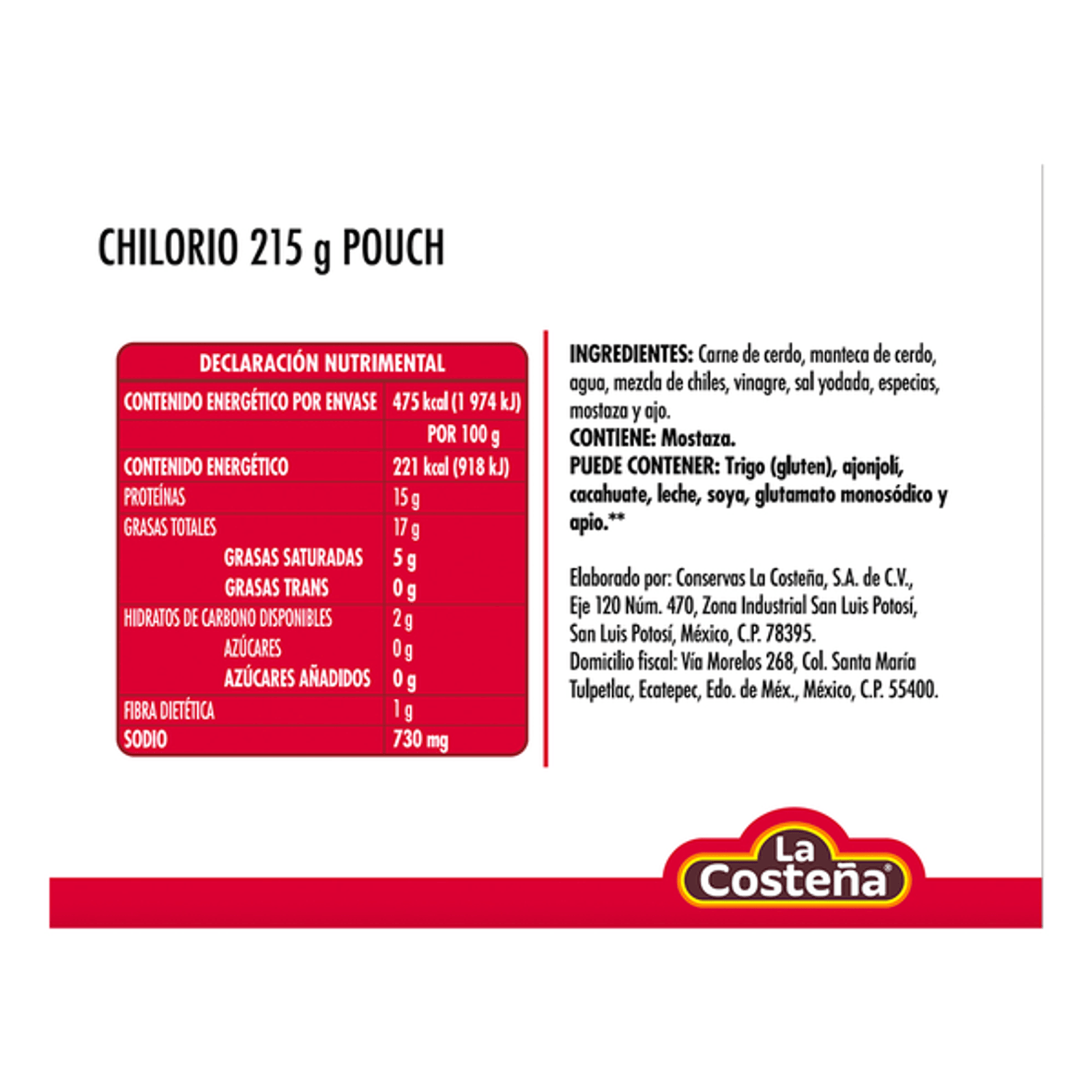 La Costeña Chilorio, 8 oz
