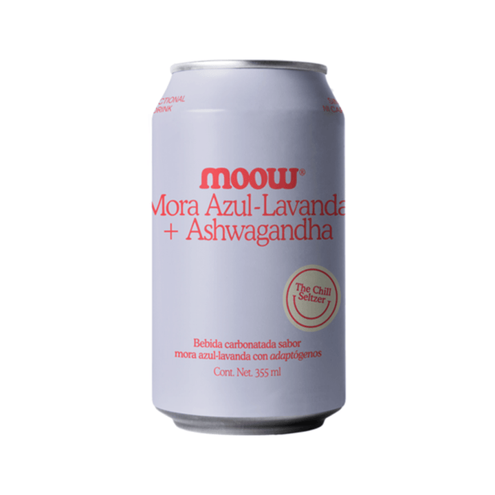 MOOW Blueberry - Lavender + Ashwagandha Drink - 12 oz