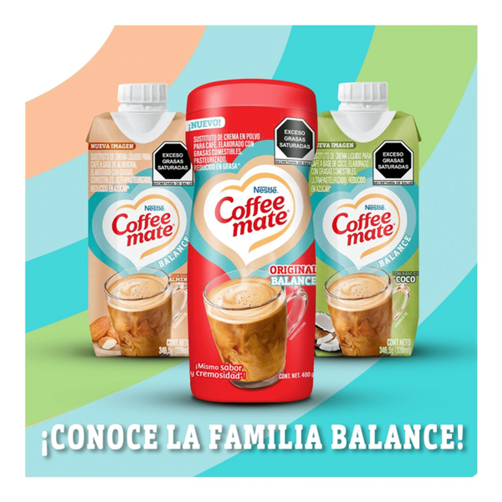 Coffee Mate Balance Powdered Coffee Creamer Reduced Fat, 14 oz