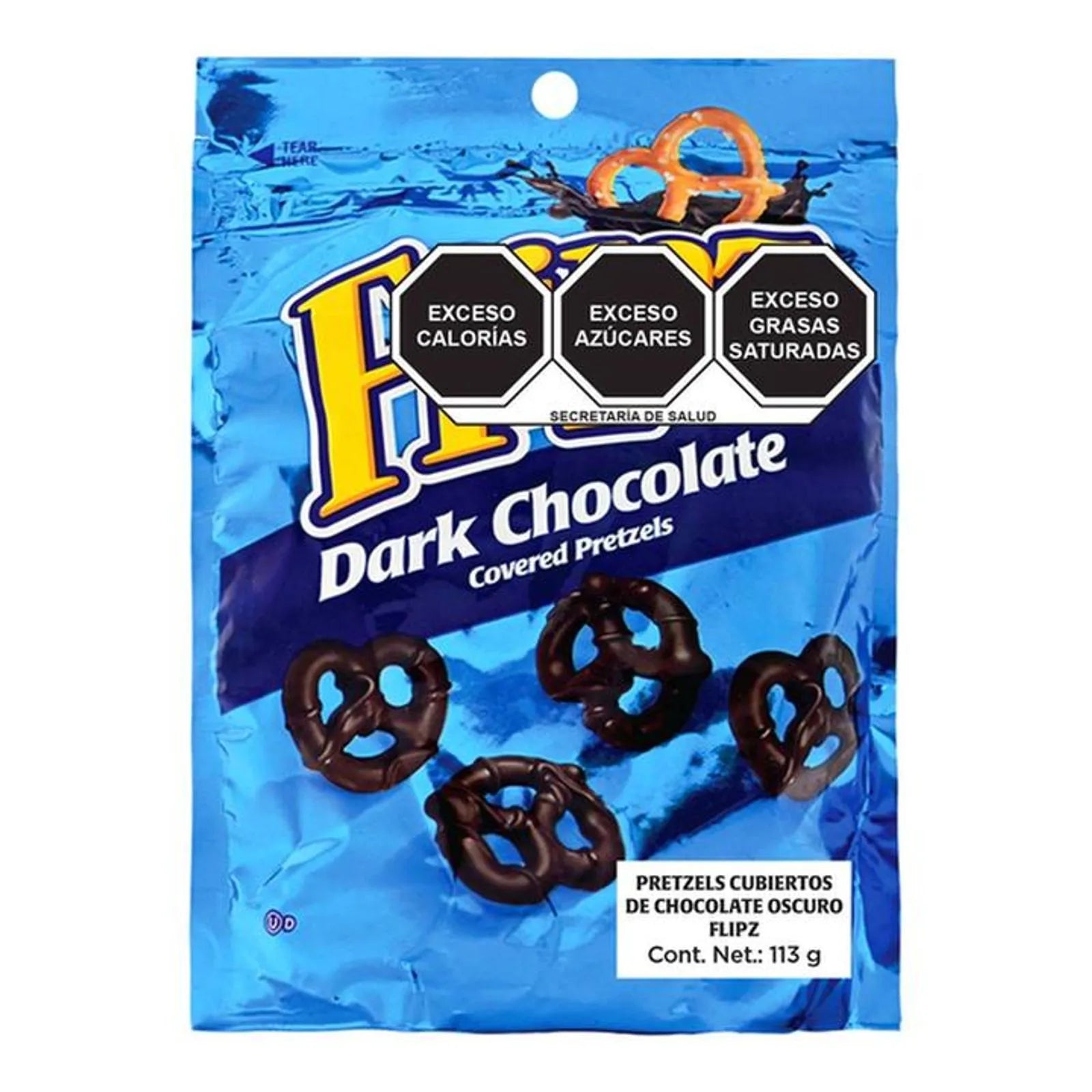 Flipz Dark Chocolate Pretzels, 4 oz Main image