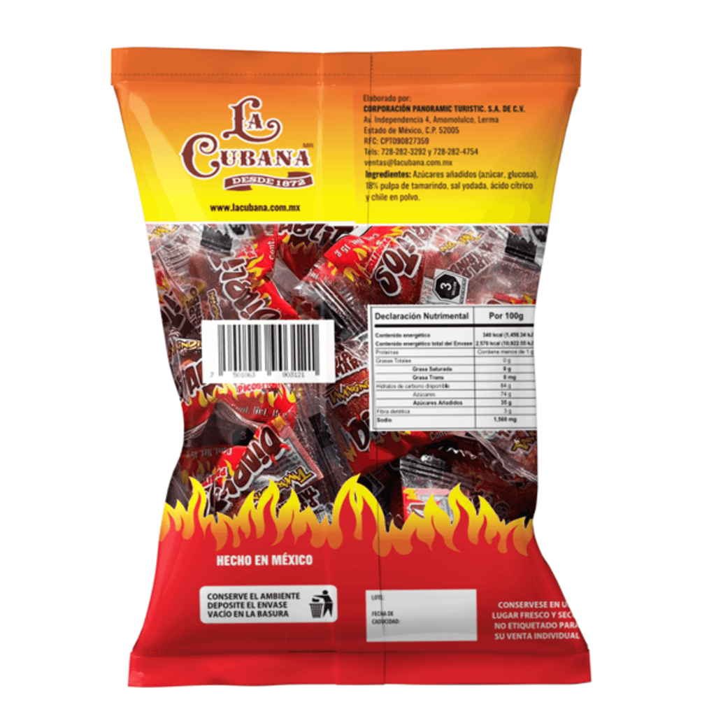 La Cubana Tamarindin Diablitos Candy, 10 Pack