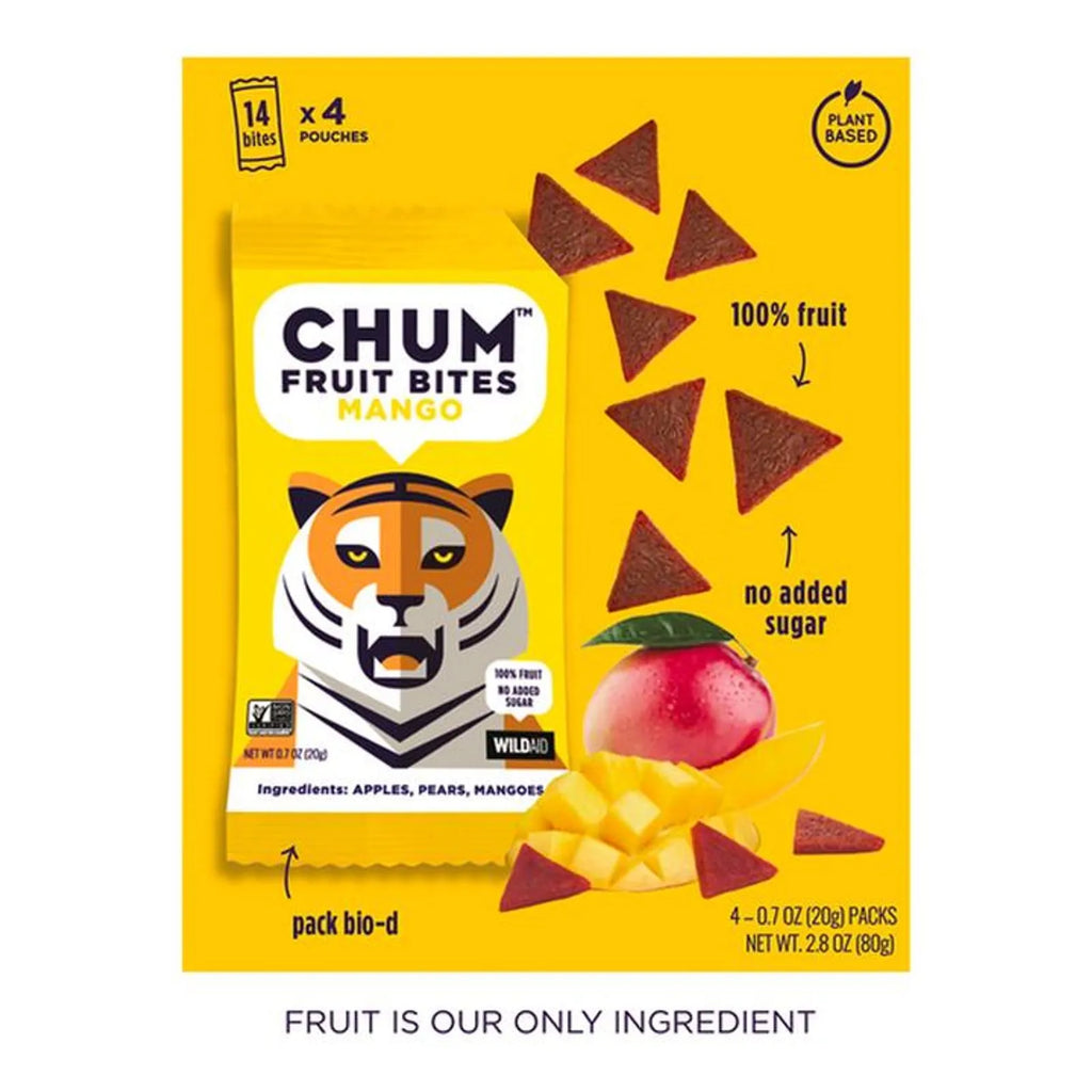 Chum Fruit Bites Mango, 3 oz