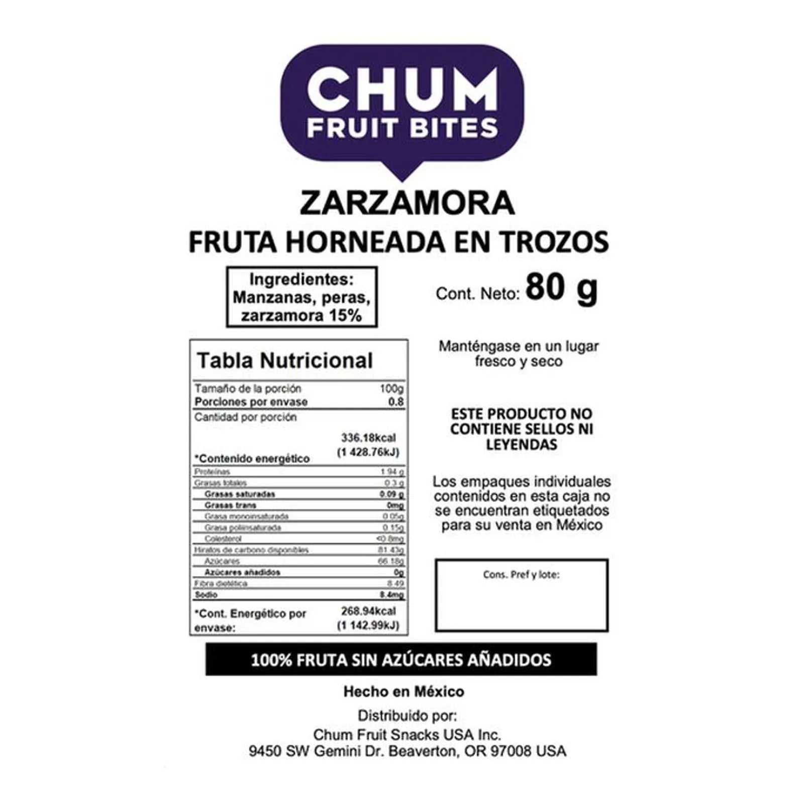Chum Fruit Bites Berry, 3 oz