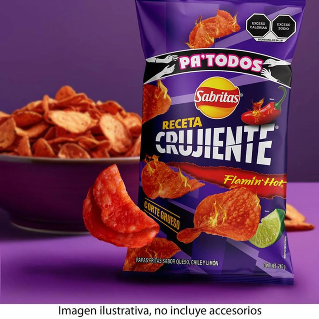 Sabritas Crunchy Recipe Flamin’ Hot Salt, 9 oz