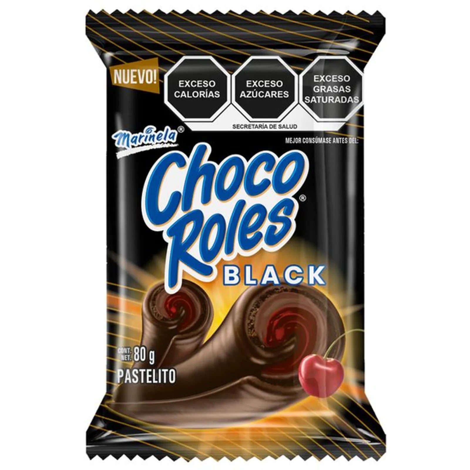 Marinela Choco Roles Black, 3 oz