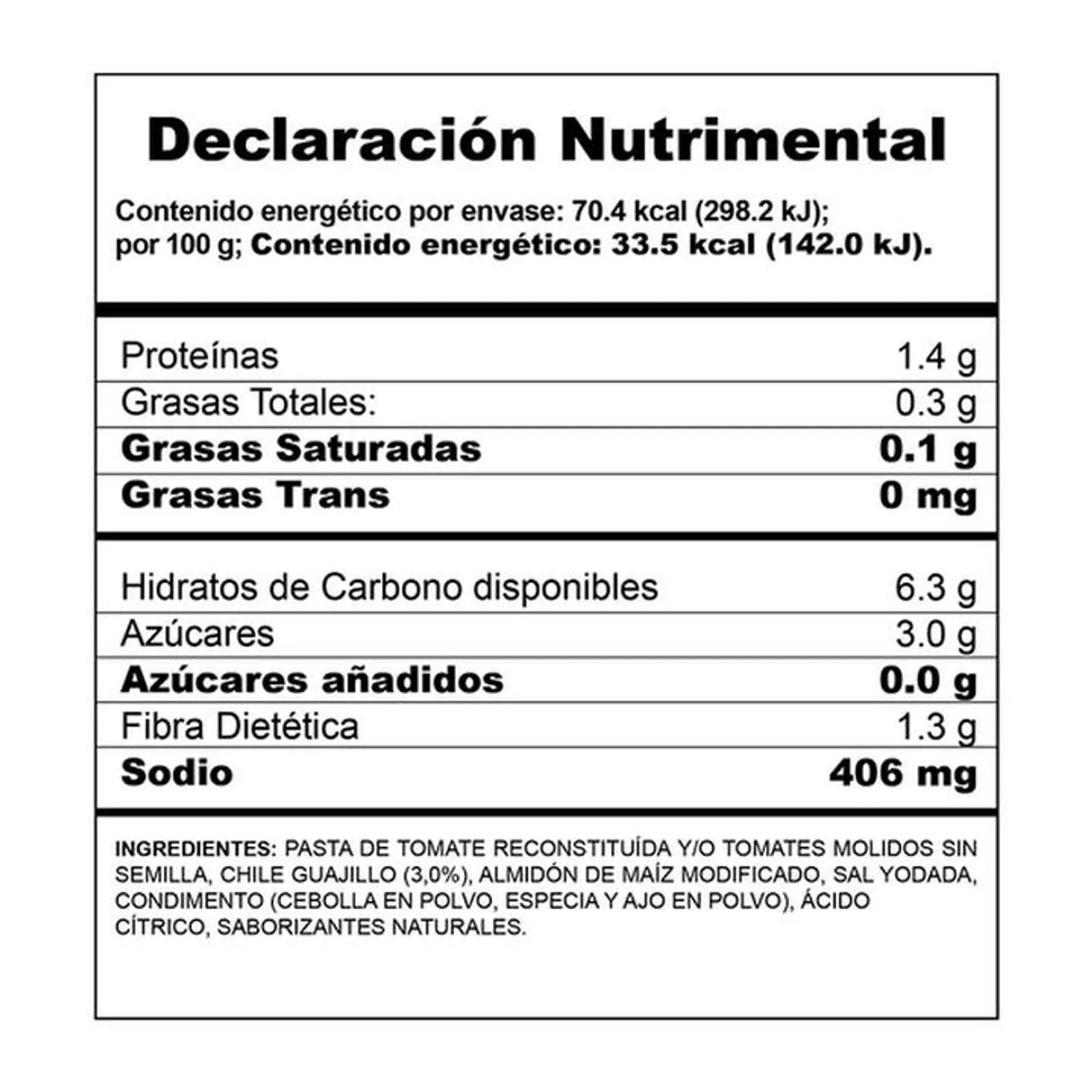 Del Fuerte Ground Tomatoes with Guajillo Chile, 7 oz Secondary image
