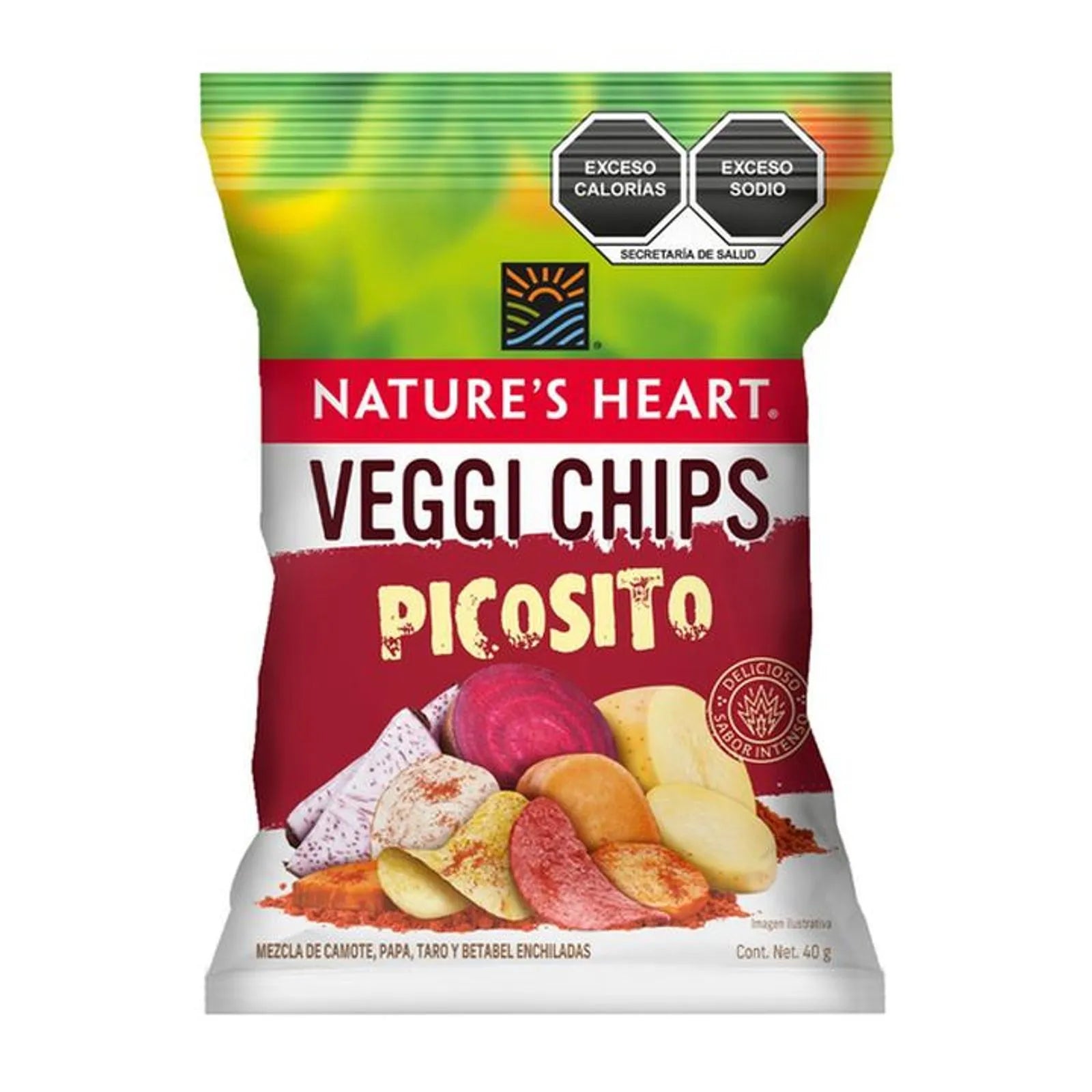 Nature’s Heart Spicy Veggie Chips, 1.5 oz
