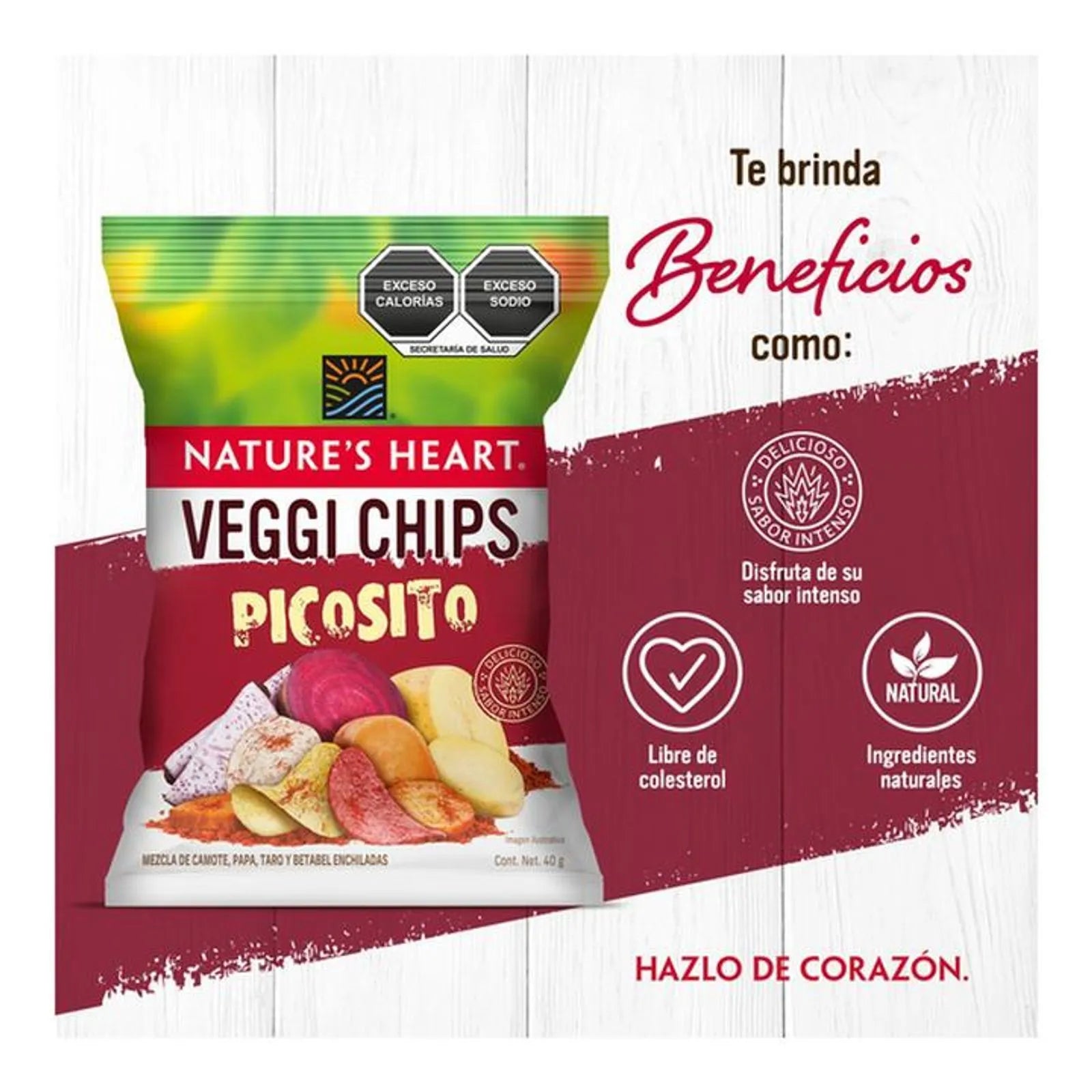 Nature’s Heart Spicy Veggie Chips, 1.5 oz