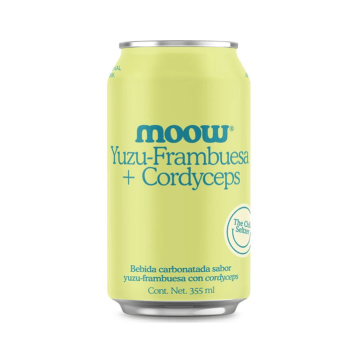 Moow Yuzu Raspberry + Cordyceps Drink, 12 oz
