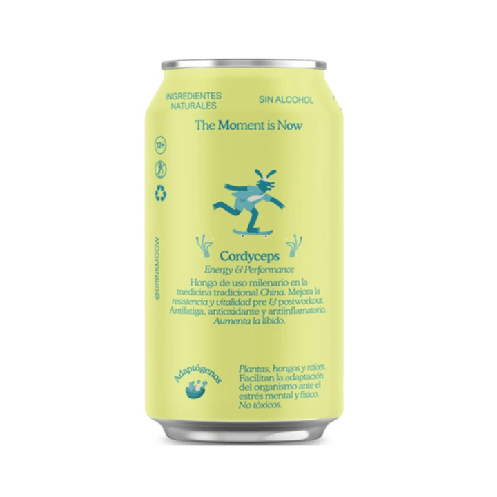 Moow Yuzu Raspberry + Cordyceps Drink, 12 oz