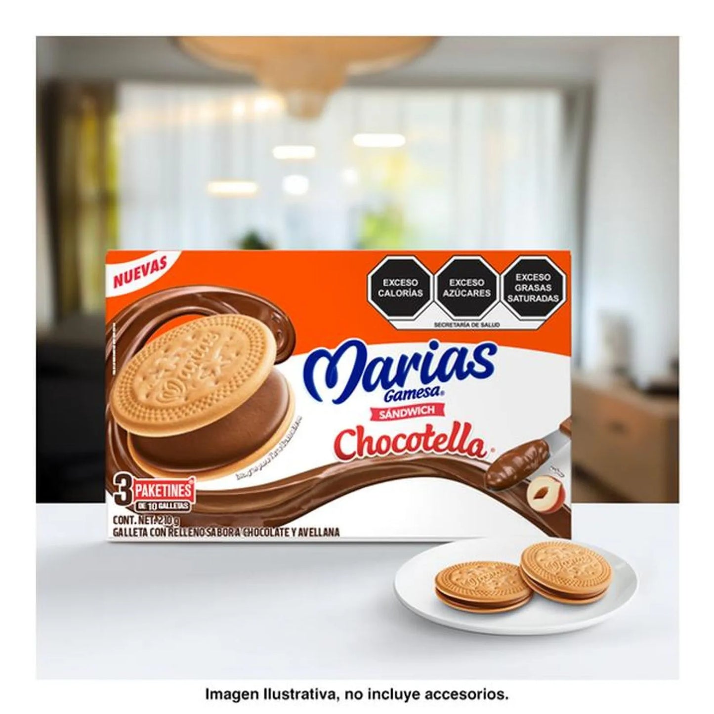 Gamesa Marias Chocotella Cookies - 8 oz