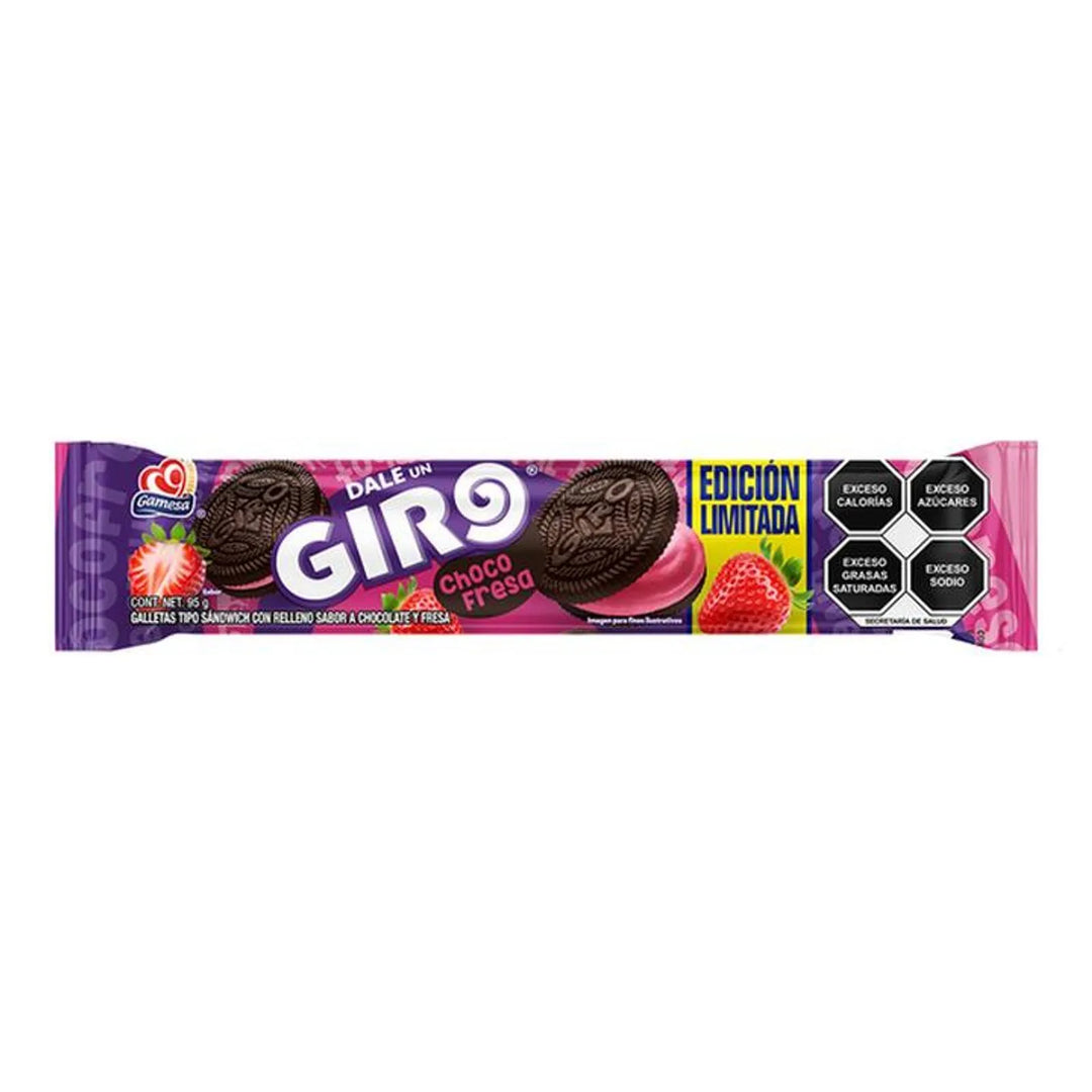 Gamesa Giro Choco Strawberry Cookies - 4 oz