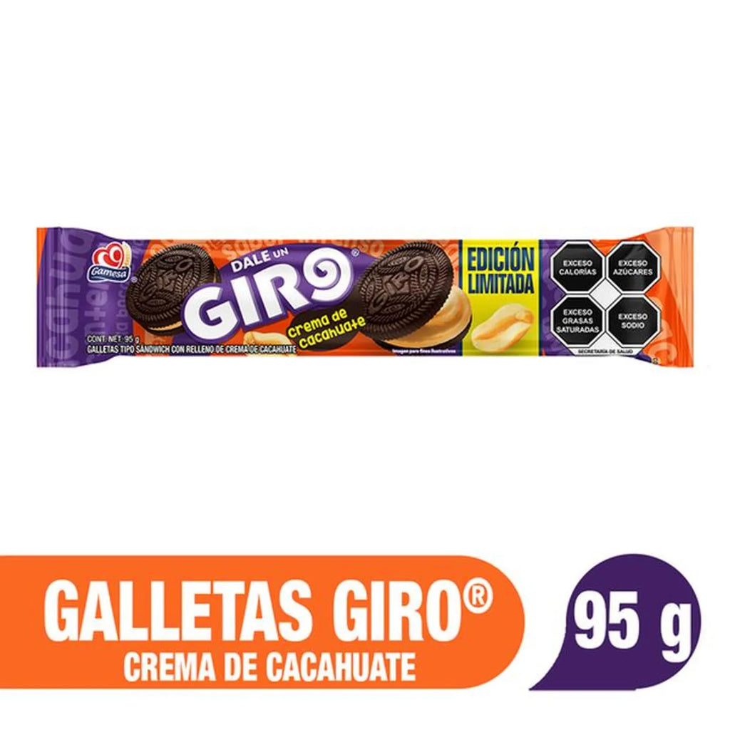 Gamesa Giro Peanut Butter Cookies, 4 oz