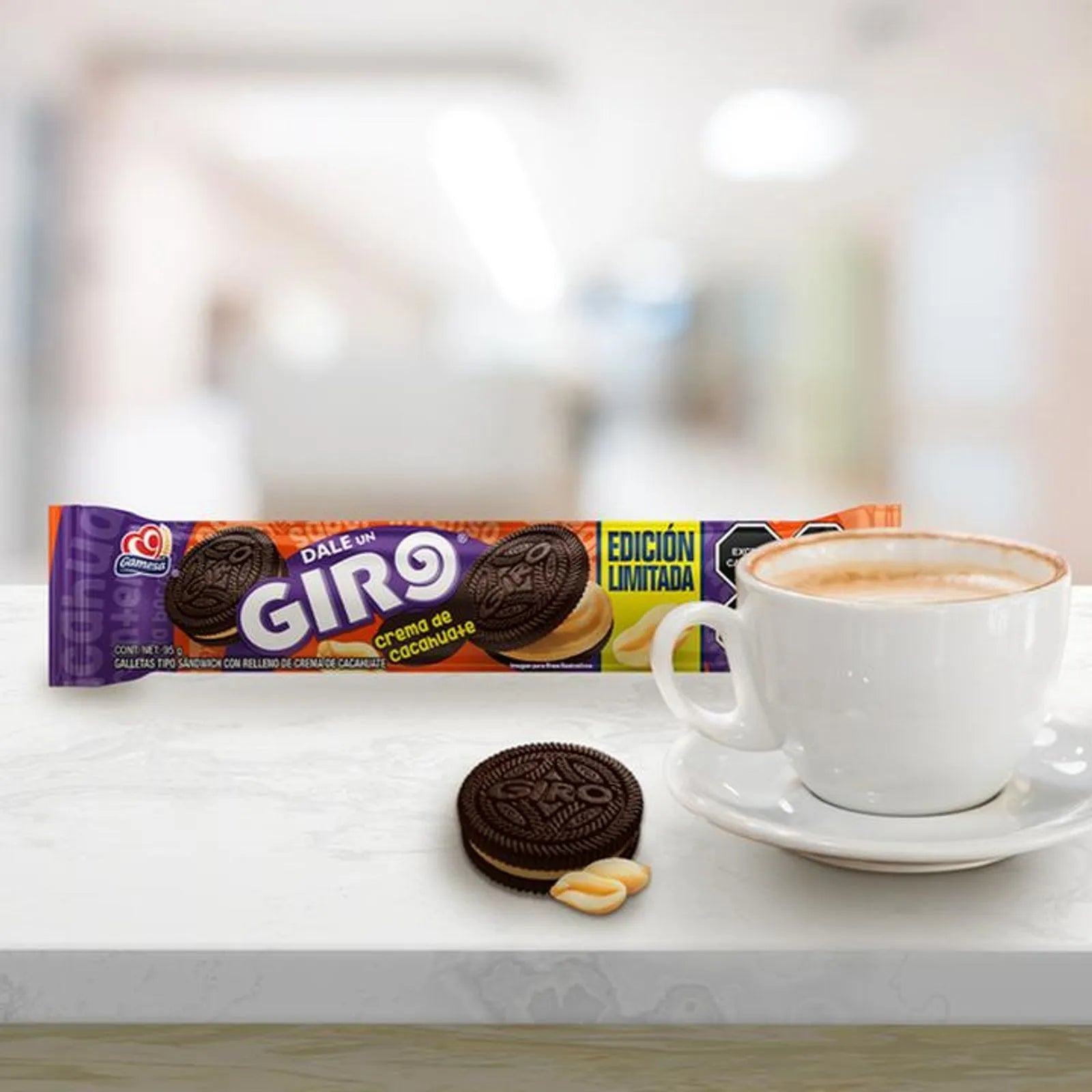 Gamesa Giro Peanut Butter Cookies, 4 oz