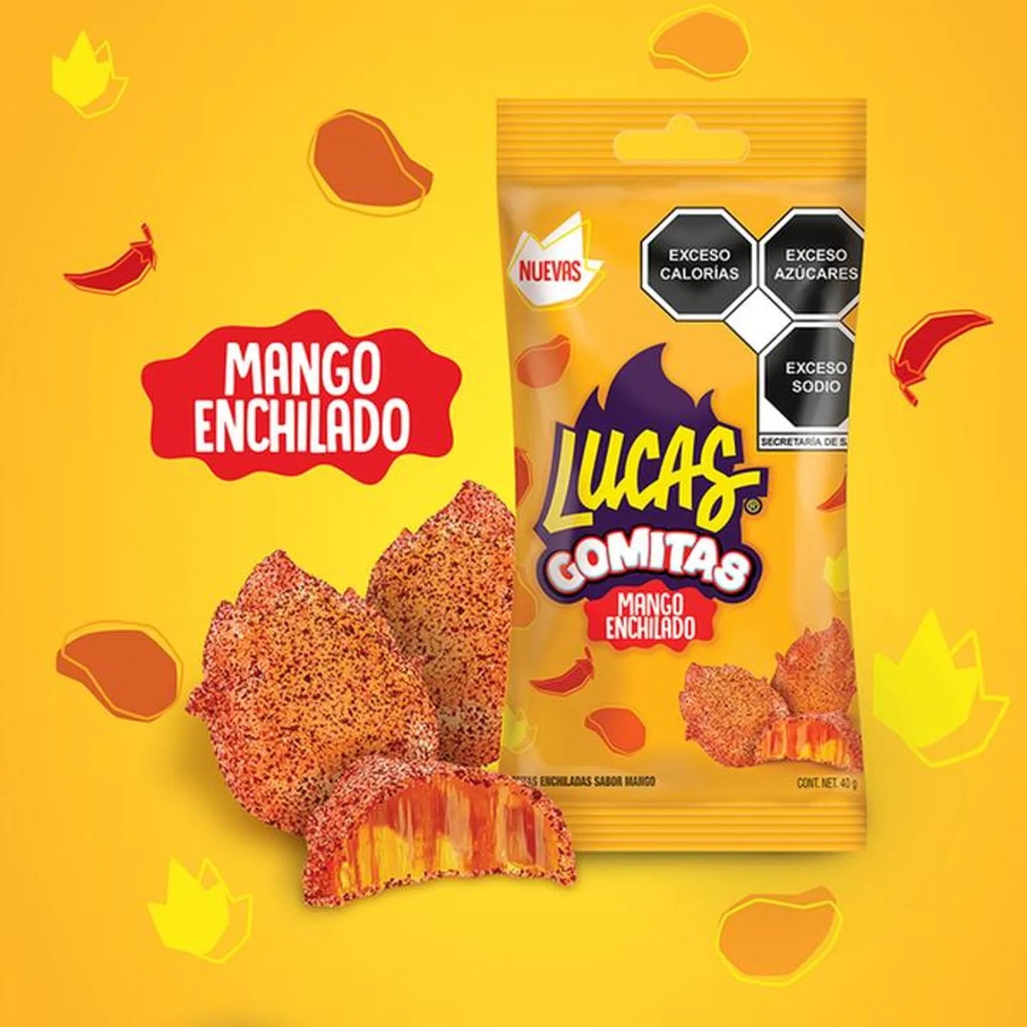 Lucas Mango Chili Gummies - 2 oz