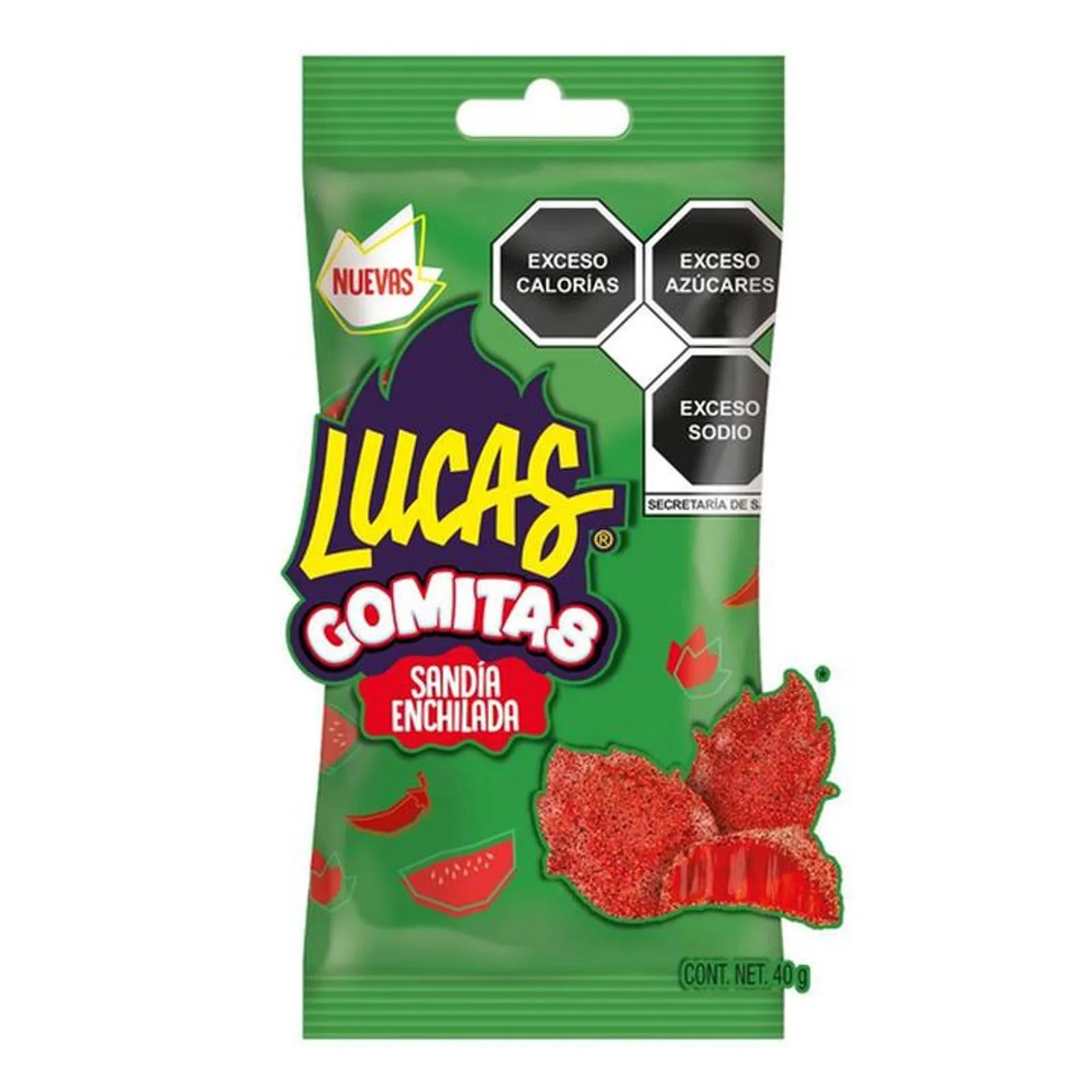 Lucas Watermelon Chili Gummies, 2 oz Main image
