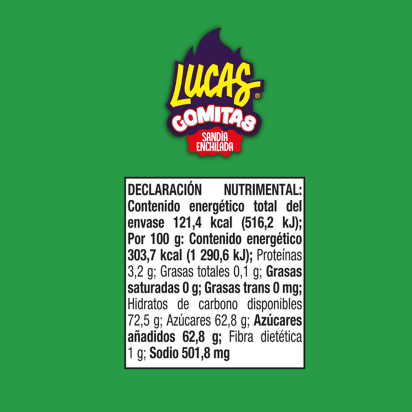 Lucas Watermelon Chili Gummies - 2 oz