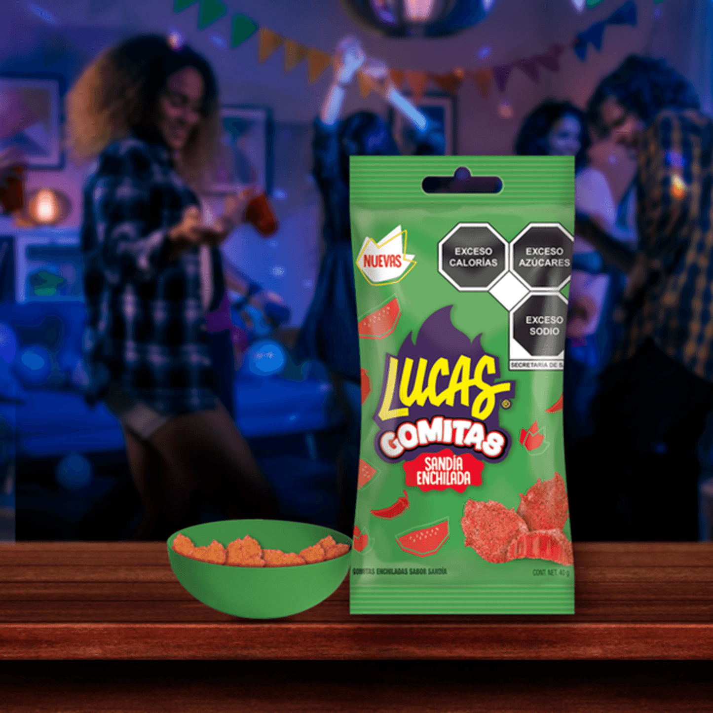 Lucas Watermelon Chili Gummies - 2 oz