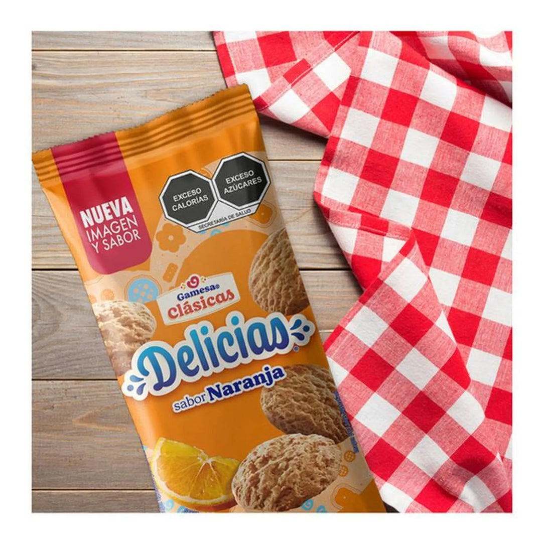 Gamesa Delicias Orange Cookies - 6 oz