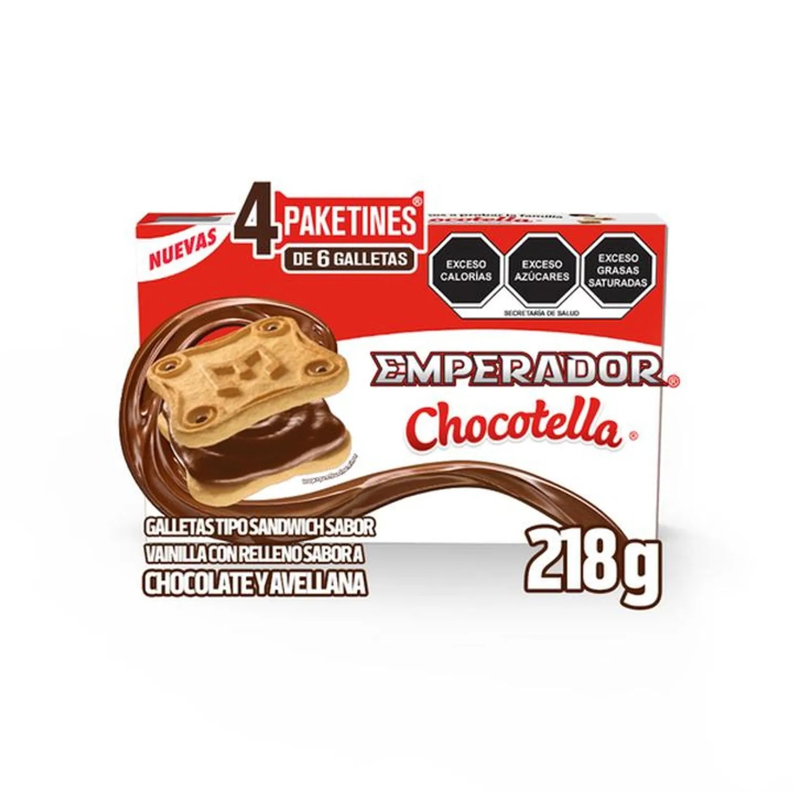 Gamesa Emperador Chocotella Box Cookies, 8 oz Main image