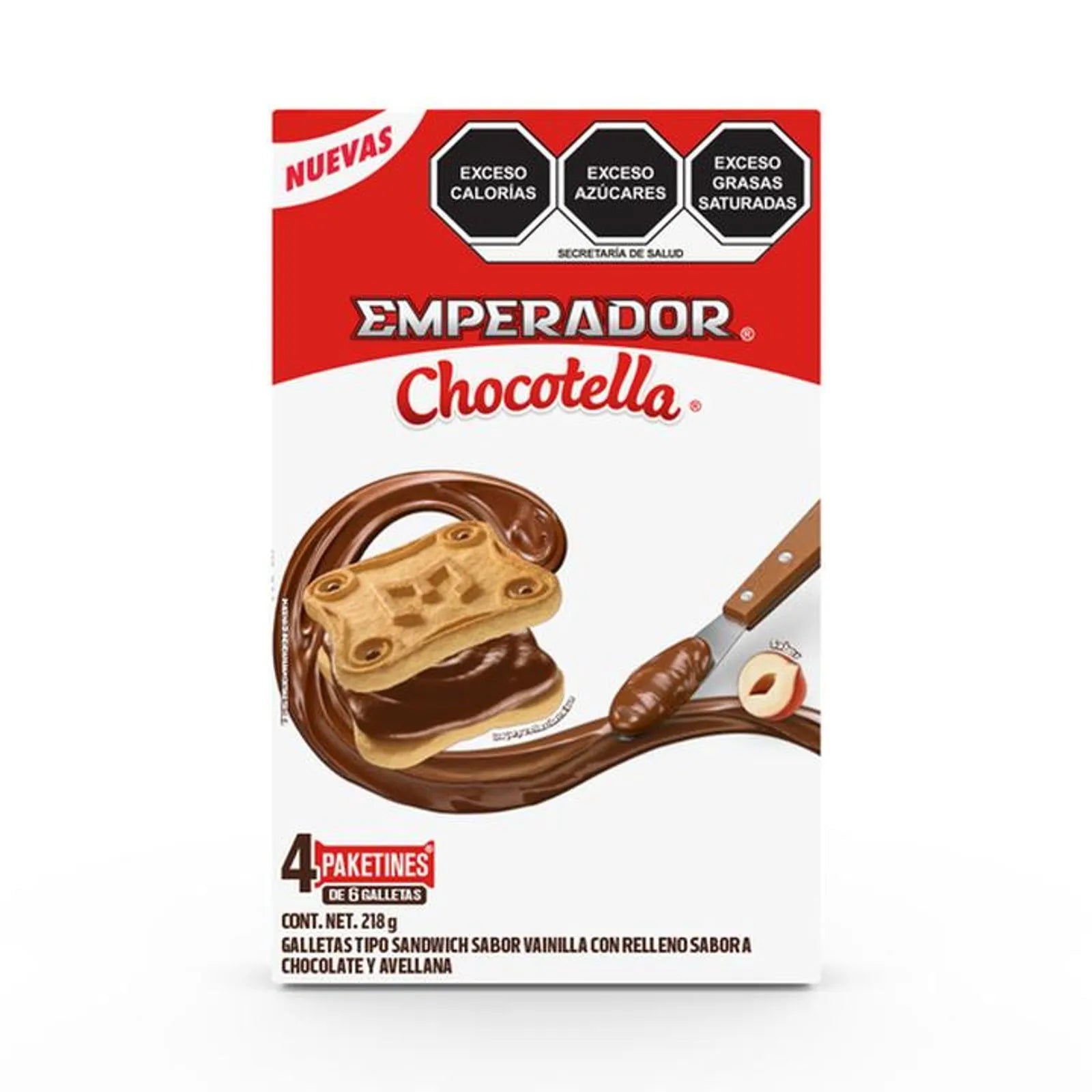 Gamesa Emperador Chocotella Box Cookies, 8 oz